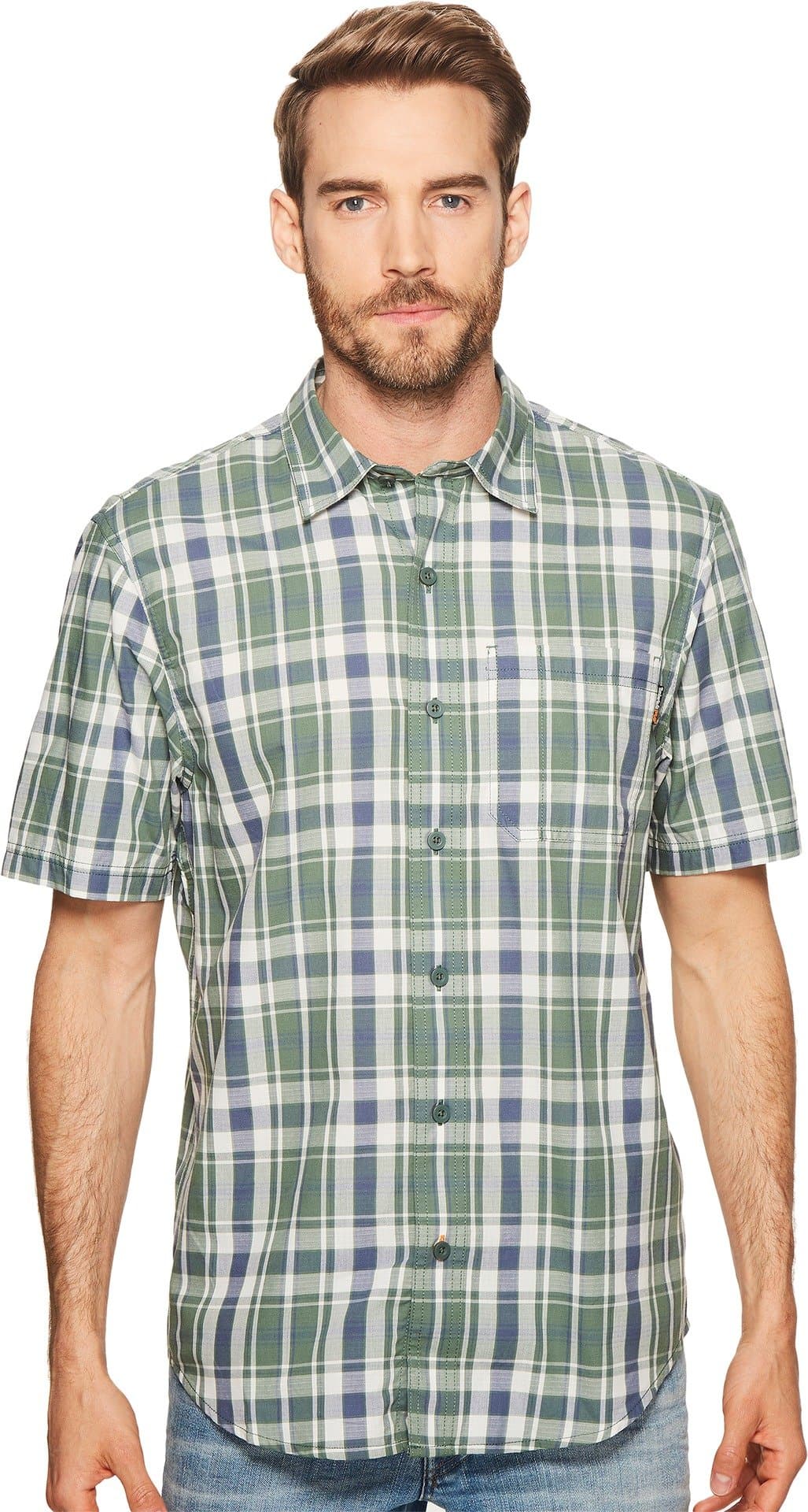 Timberland PRO Men's Plotline Short-Sleeve Plaid Work Shirt