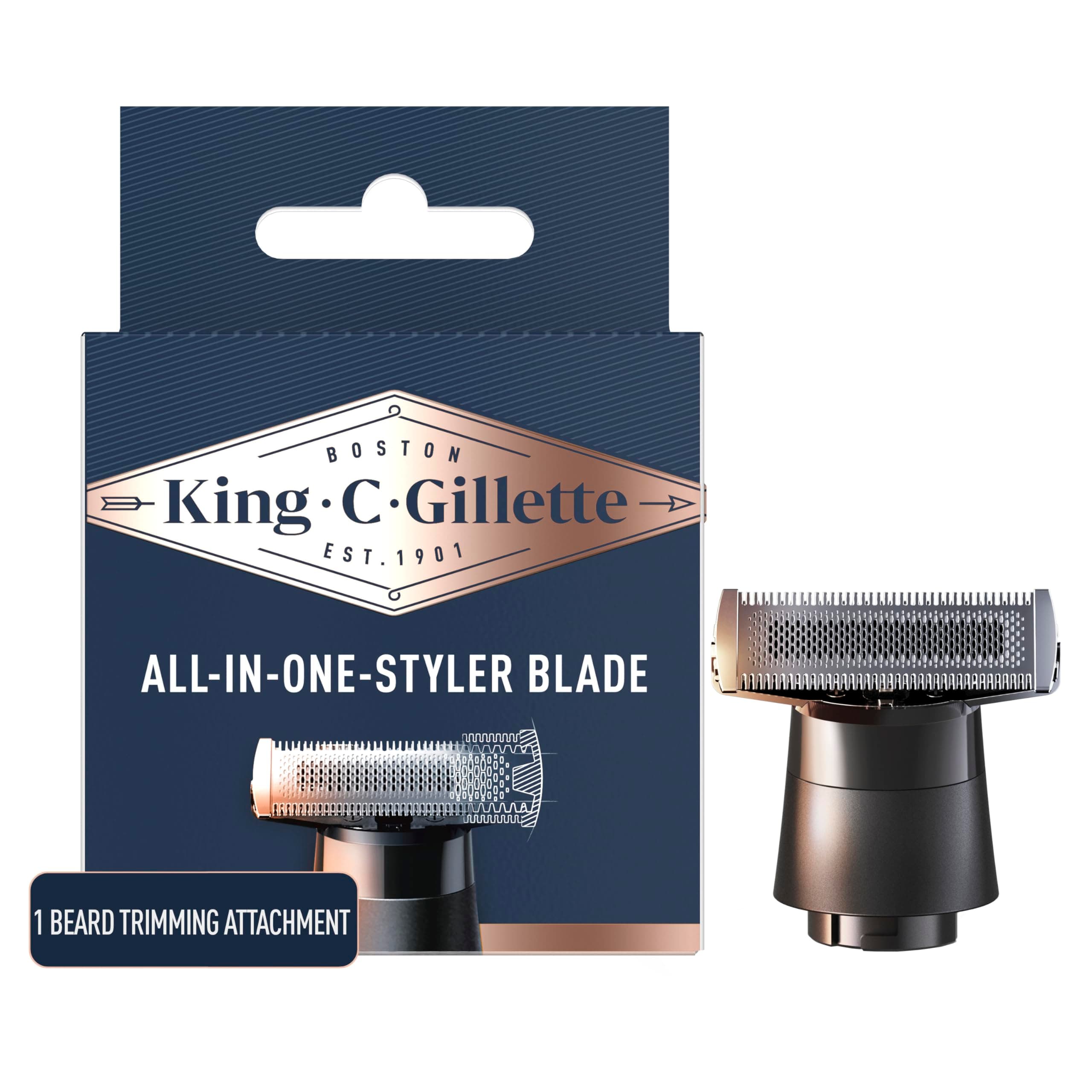 All-in-One Styler Beard Trimmer Razor Refill with 4-Directional Metal Razor Blades, 1 Cartridge