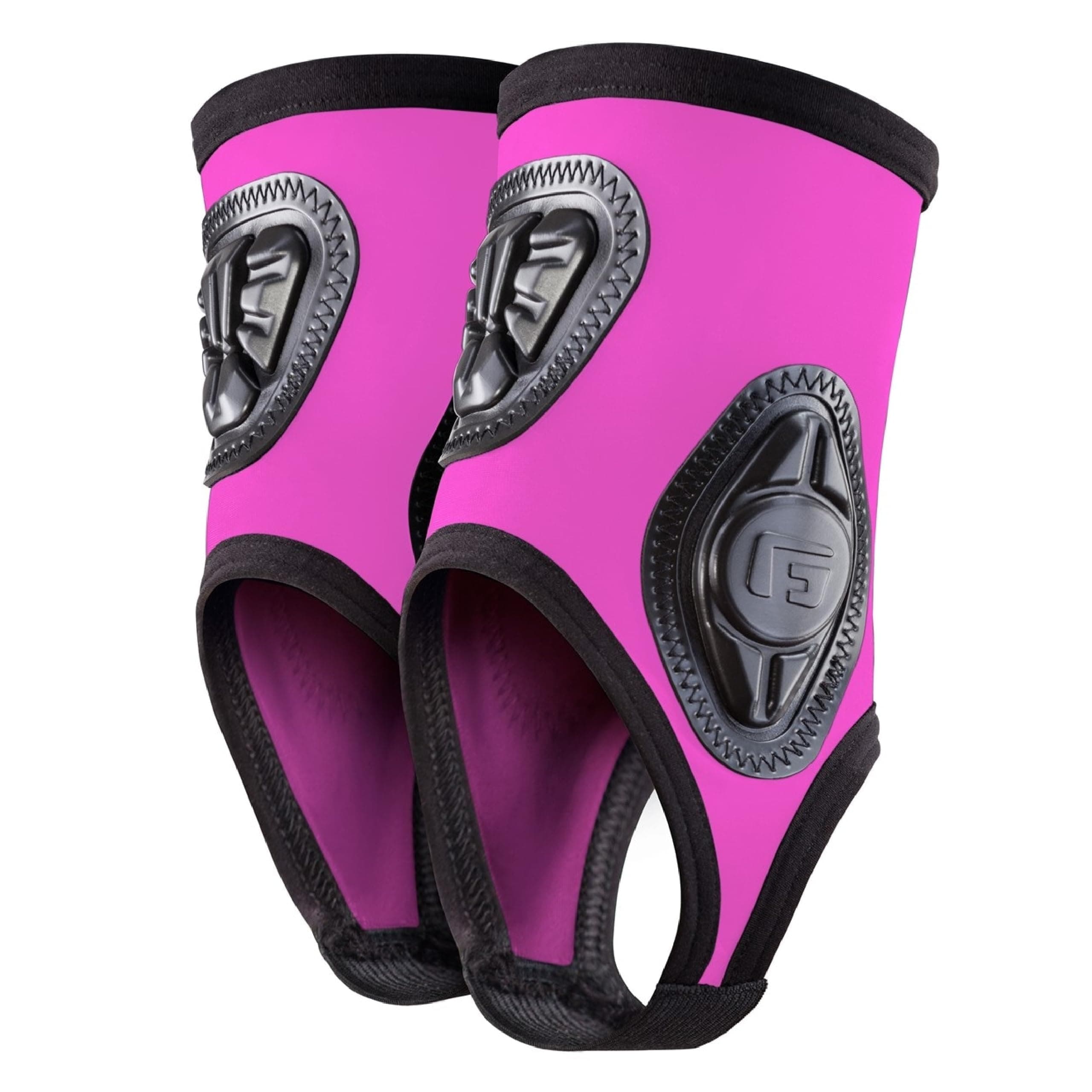 G-Form Pro-X Ankle Guard - Flexible Ankle Guards for Athletes - Biker & Soccer Ankle Protective Gear - Unisex Ankle Pads for Protection & Support - Neon Pink, Adult Large/X-Large