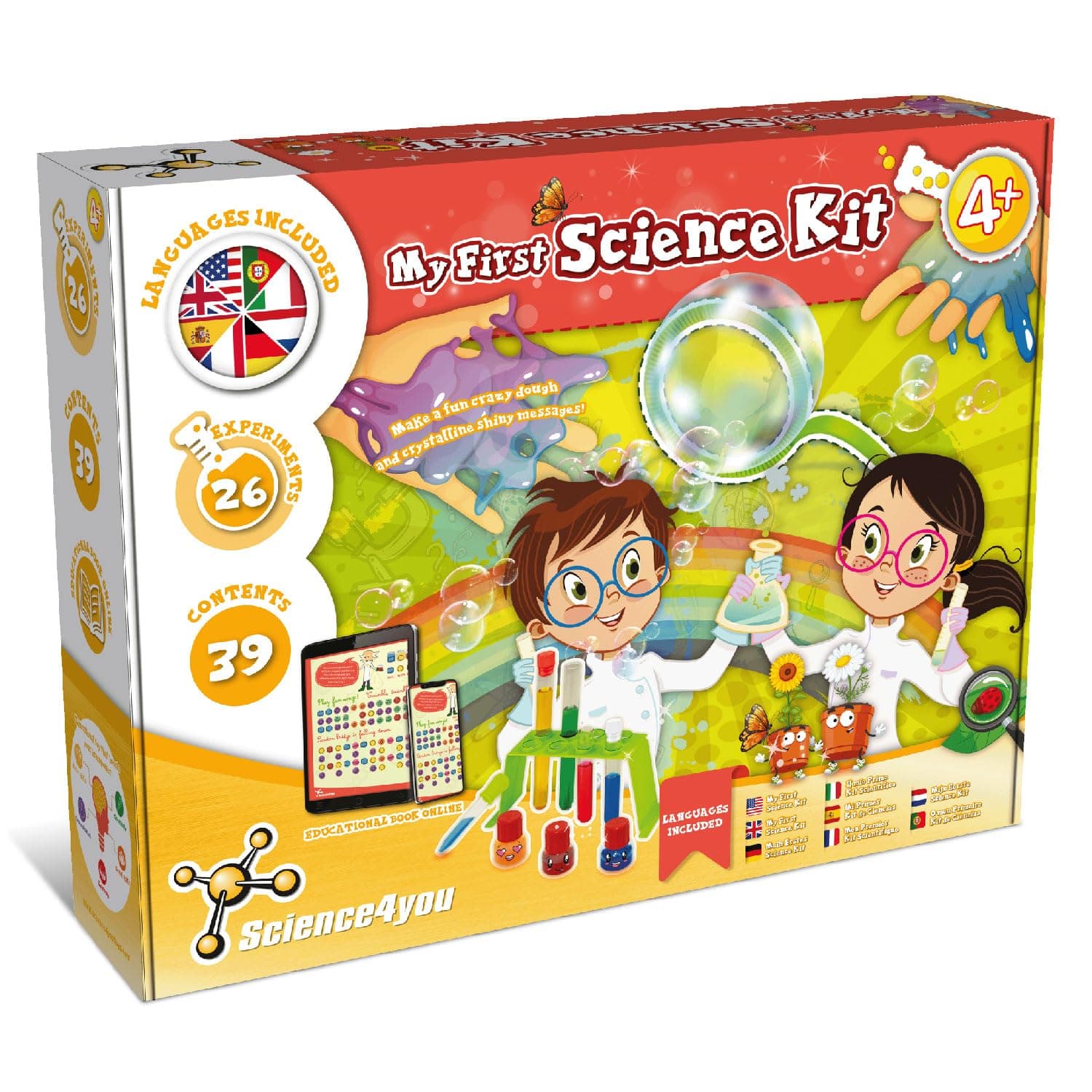 Science4you My First Science Kit for Kids Age 4+, Science Lab Experiments, Art and Crafts Activities, Create Rainbows-STEM Set, Toys, Games, Gifts for Boys & Girls 3 4 5+ Year olds
