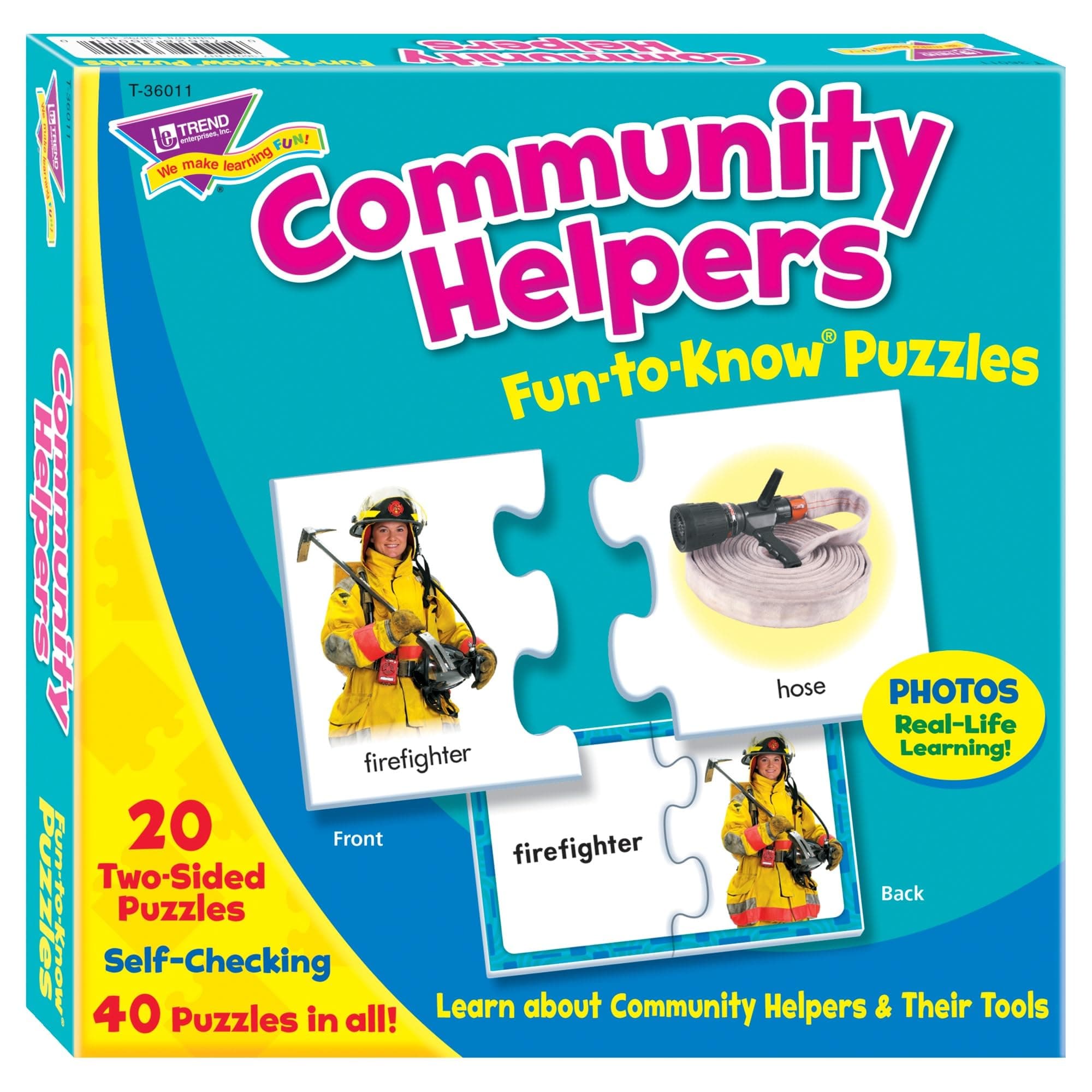 TREND enterprises, Inc. Community Helpers Fun-to-Know Puzzles