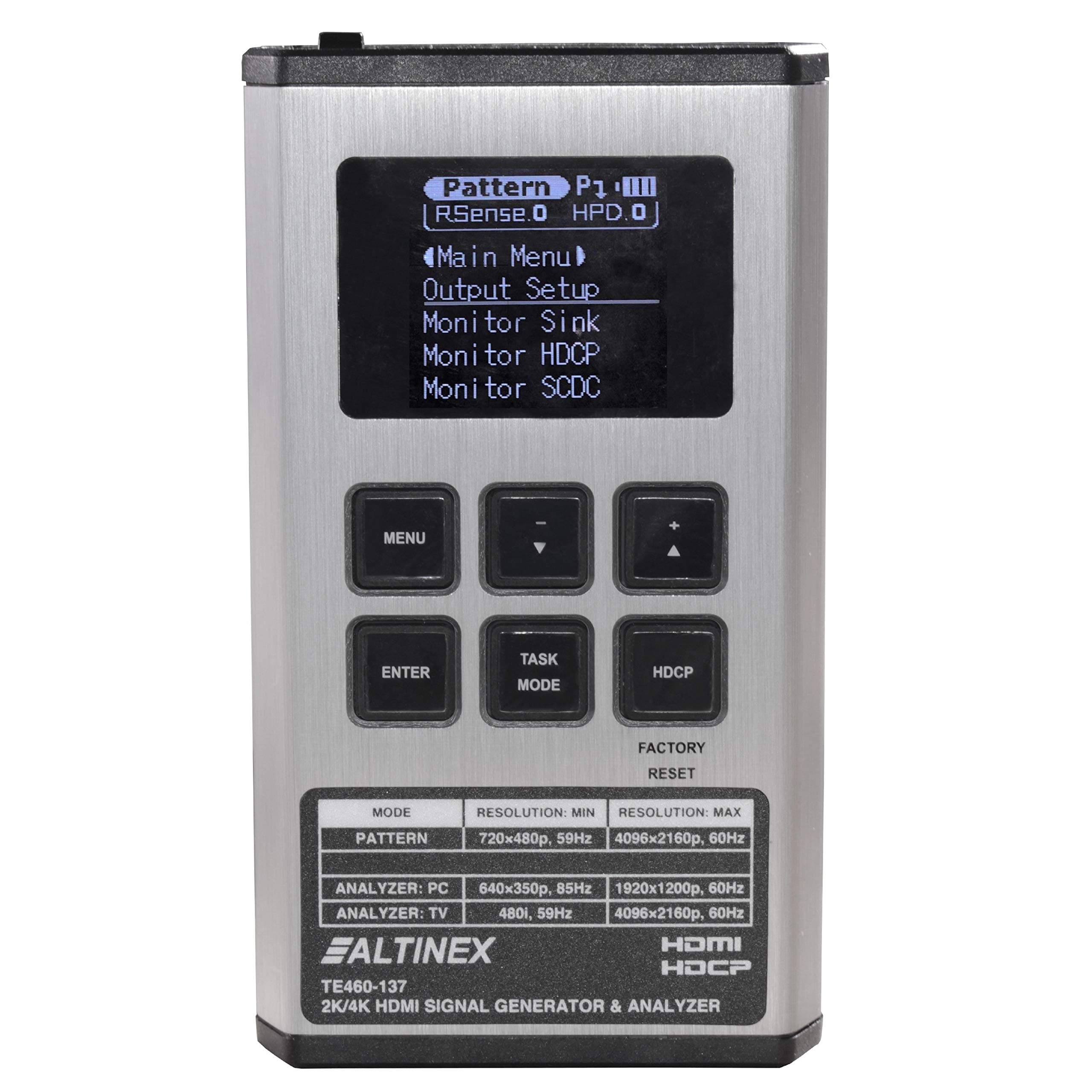 2K/4K HDMI Signal Generator, Analyzer and Cable Tester