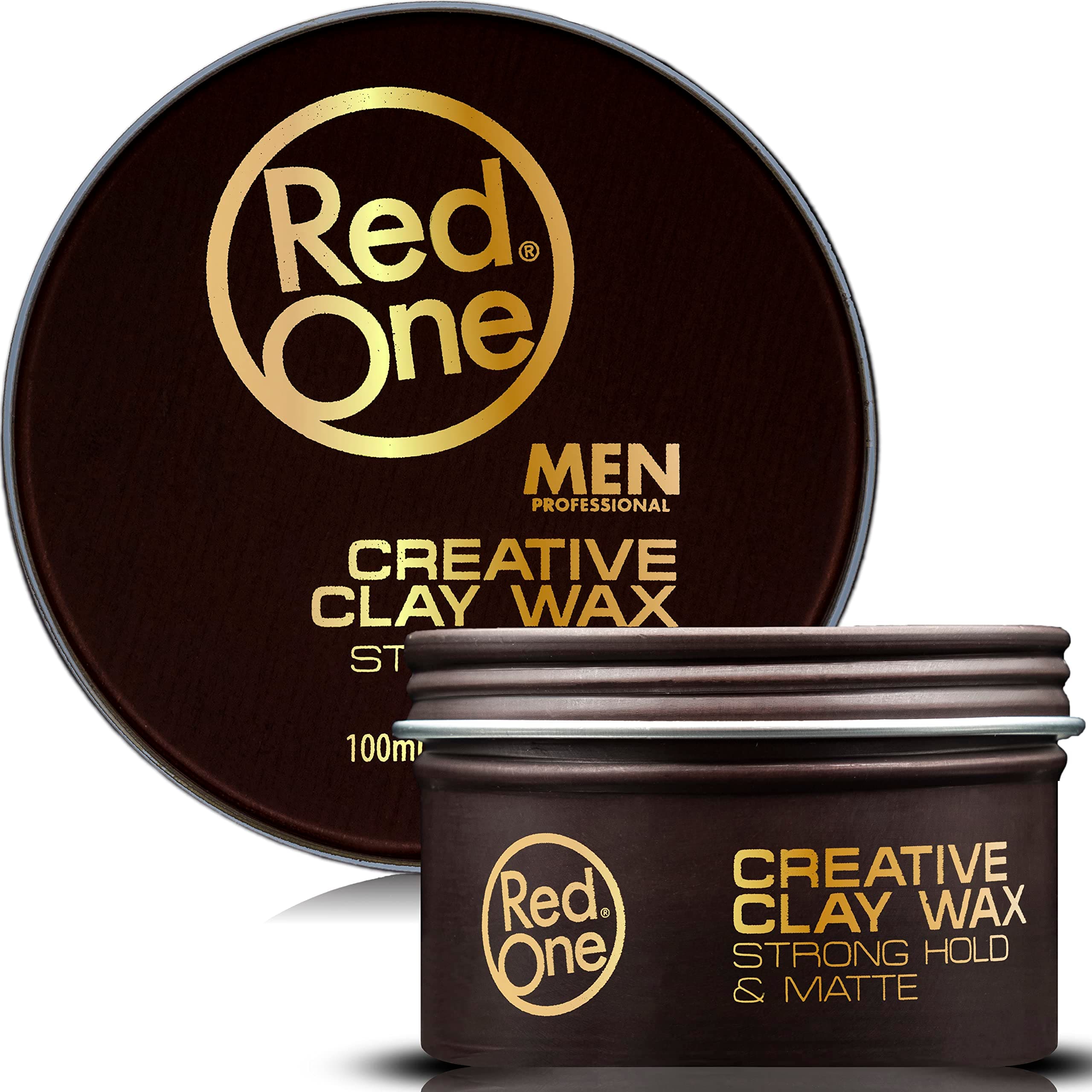 Red One Clay Wax 100ml | Creative Clay | Strong Hold | Matte Look Finish | Travel Size | Flexibility & Texture | Ultra Holding Effect | Hair Nourishing
