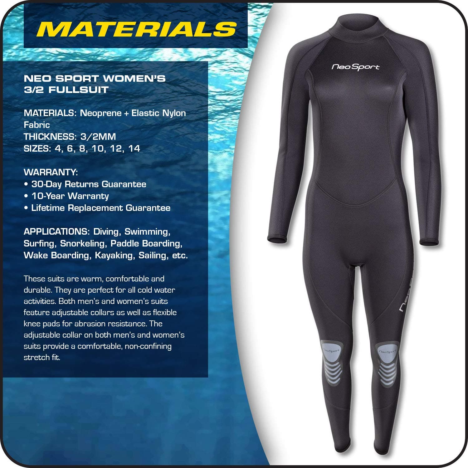 NeoSport Wetsuits Premium Neoprene Full Suit