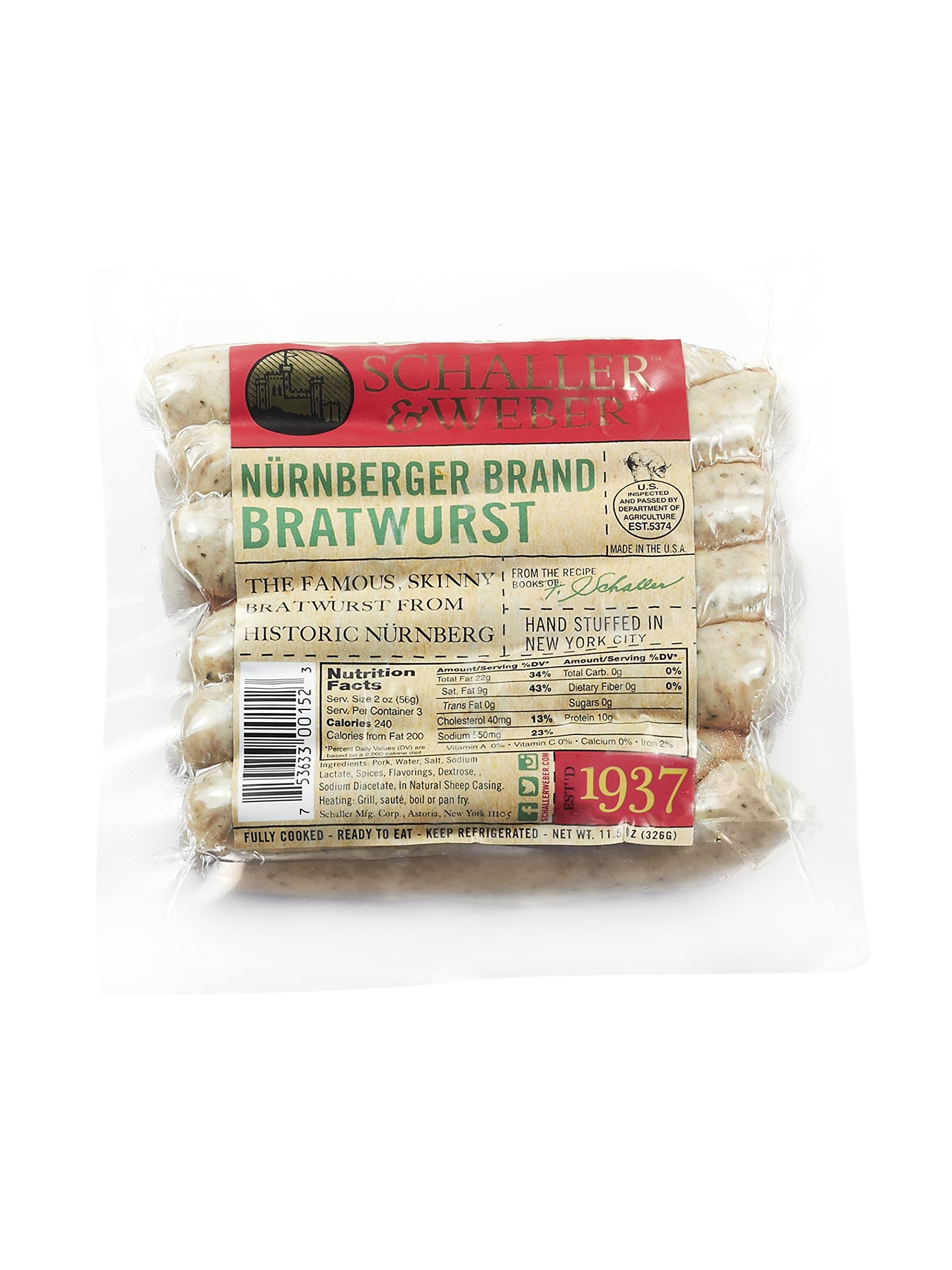 Schaller & Weber Nuernberger Bratwurst