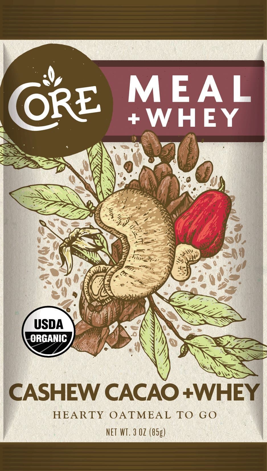 Core Meal Cashew Cacao with Whey - 10 Pack
