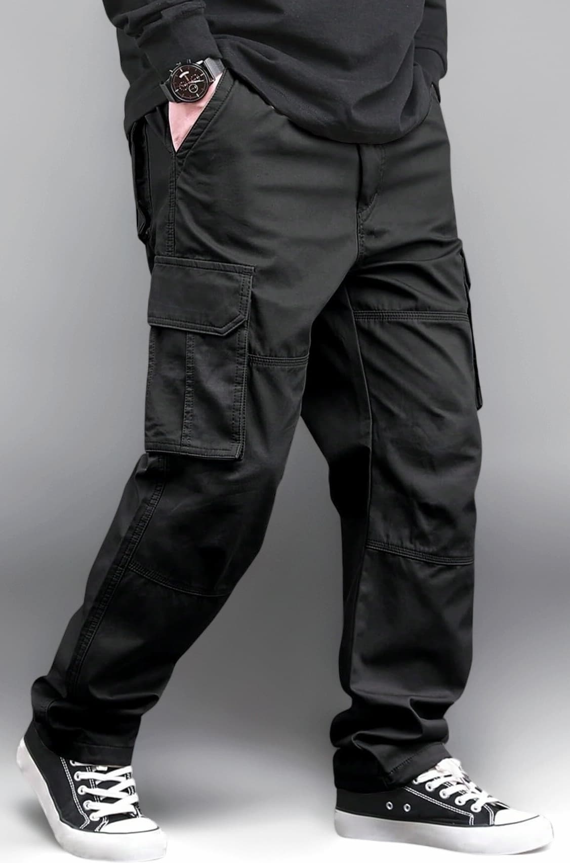 Cargo for Men || Cotton Cargo Pant || Drawstring Waist Pant (Also Available in Plus Sizes) (46-49)