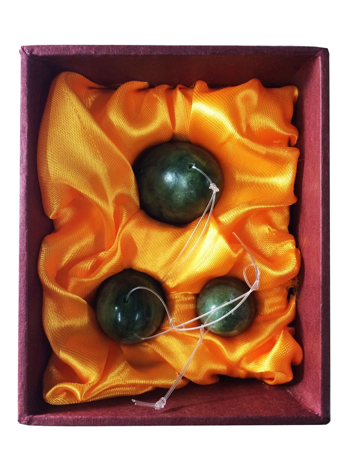 4Pcs Set Jade Yoni Eggs Stick,3 Pcs Drilled Natural Green Aventurine Quartz Crystal Jade Eggs Massage Stone + 1 Pcs Massage Stick for Women Kegel Exercise Strengthen Pelvic Floor Muscles