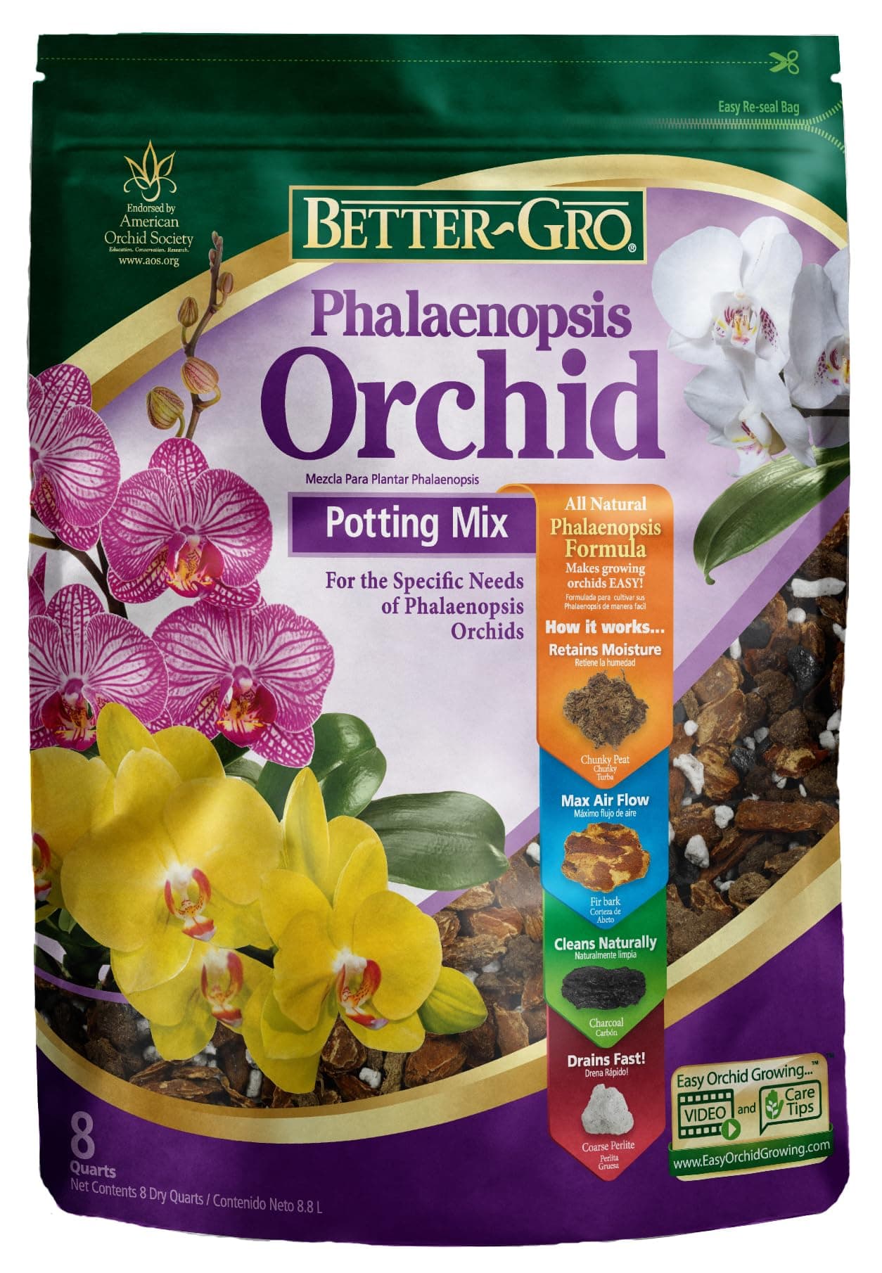 Sun Bulb 5011 Better-Gro Phalaenopsis Mix,8qt