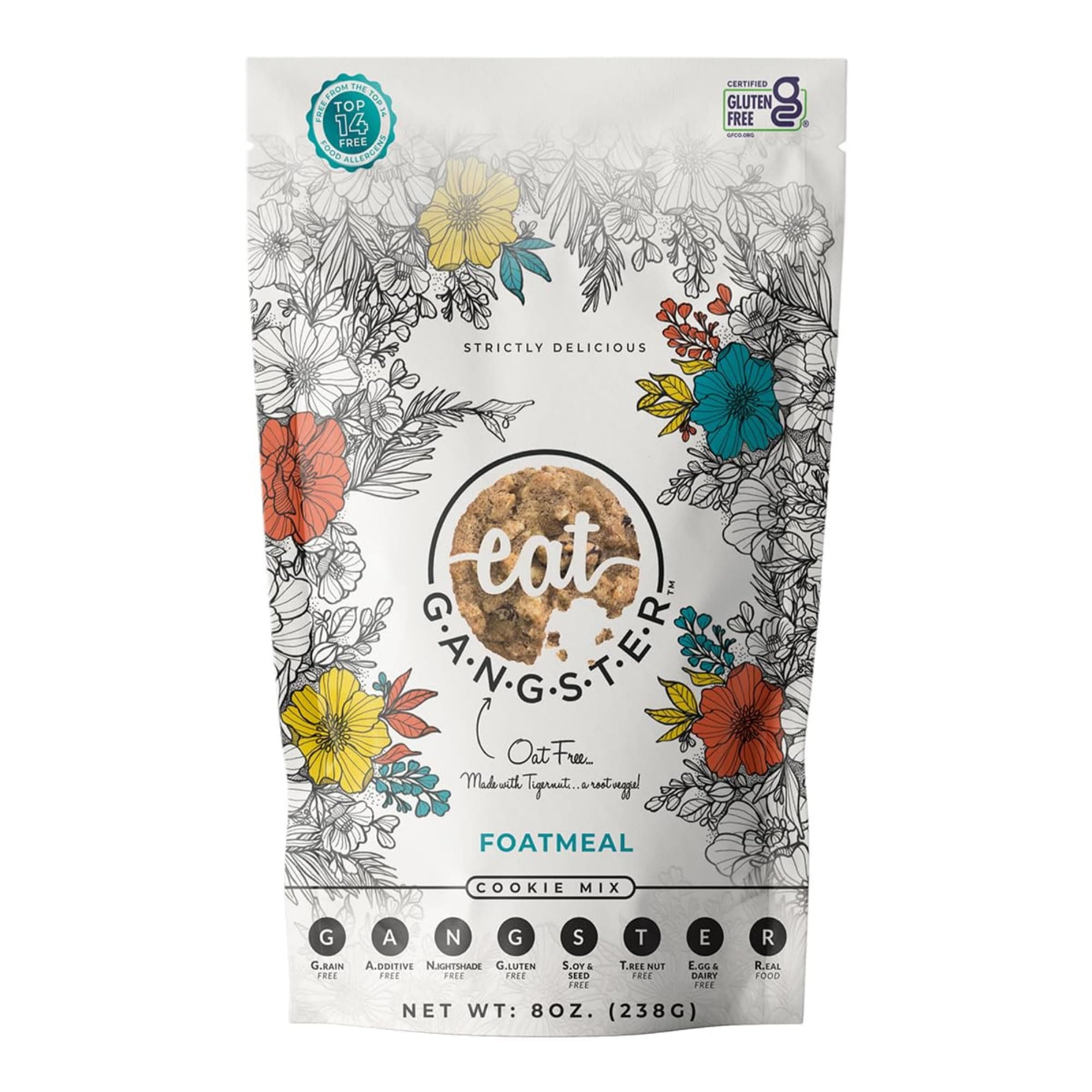 eat G.A.N.G.S.T.E.R. Foatmeal Cookie Mix - Allergy-Friendly Baking Mix, No Dairy, Nuts, Gluten, Dairy - Grain-Free Oatmeal Alternative - For Paleo & AIP Diets, Bake Cookies, Fruit Crumbles & Bars