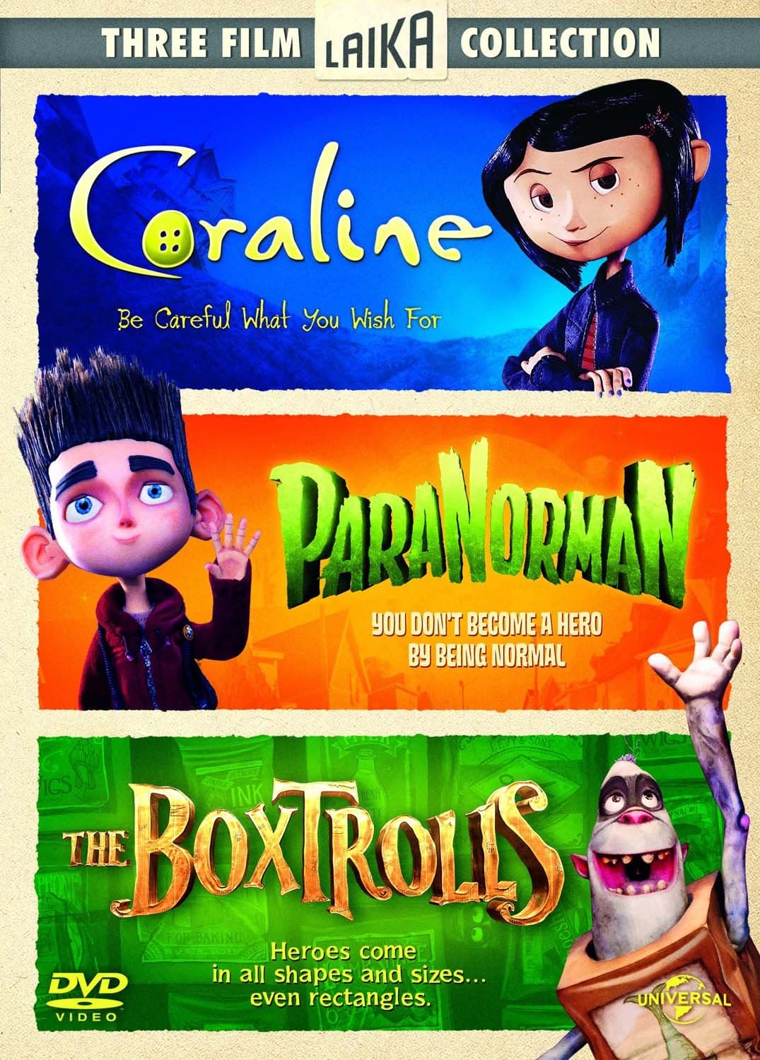 Coraline / Paranorman / The Boxtrolls