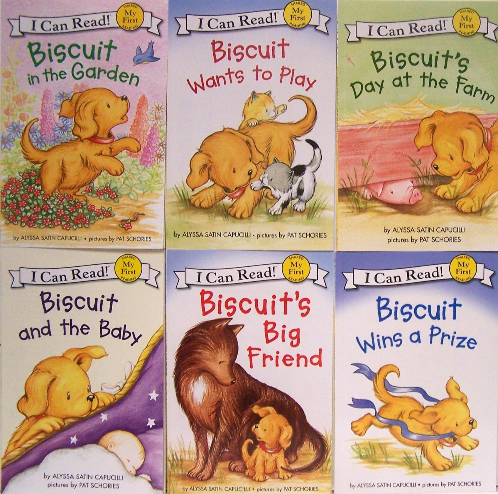 I Can Read Biscuit - 6 Book Set (My First Shared Reading) (Biscuit in the Garden, Biscuit Wants to Play, Biscuit's Day on the Farm, Biscuit's Big Friend, Biscuit Wins a Prize, Biscuit and the Baby)
