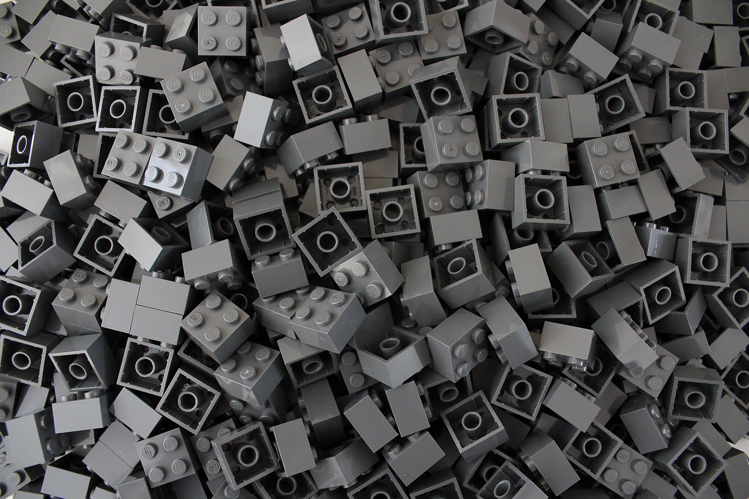 Bricks: Dark Grey 2x2. Part 3003 (X 50)