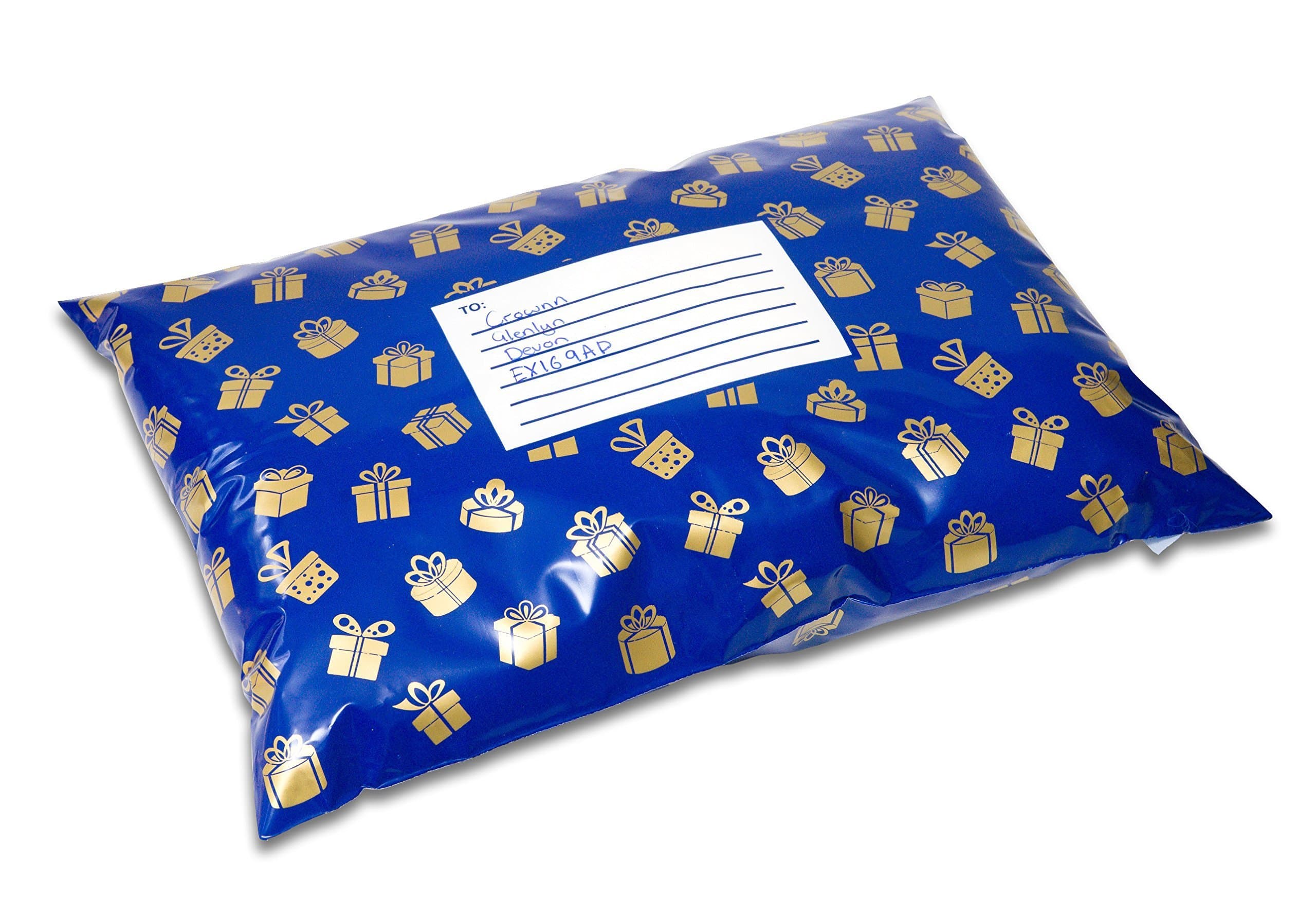 The Original Funky Mailing Bag Best Postal Sacks By The Original Funky Mailings Bags-Perfect Colourful Patterned Gift Bag For Jewellery, Clothing, Fashion Items-Medium (28cm-37.5cm) Lightweight & Waterproof-Pack Of 10