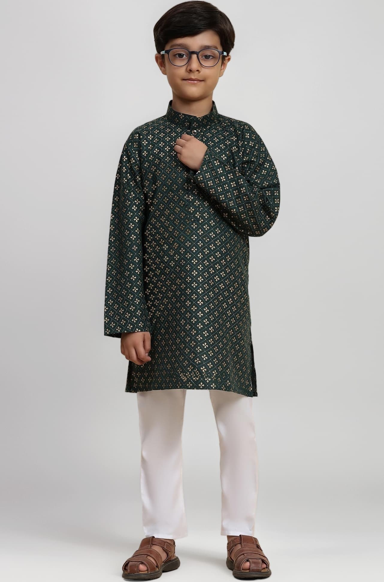 Pro-Ethic Style Developer Boy's Cotton Solid s Kurta Pajama For Kid'S Ethnic Wear | Kurta Pajama Set