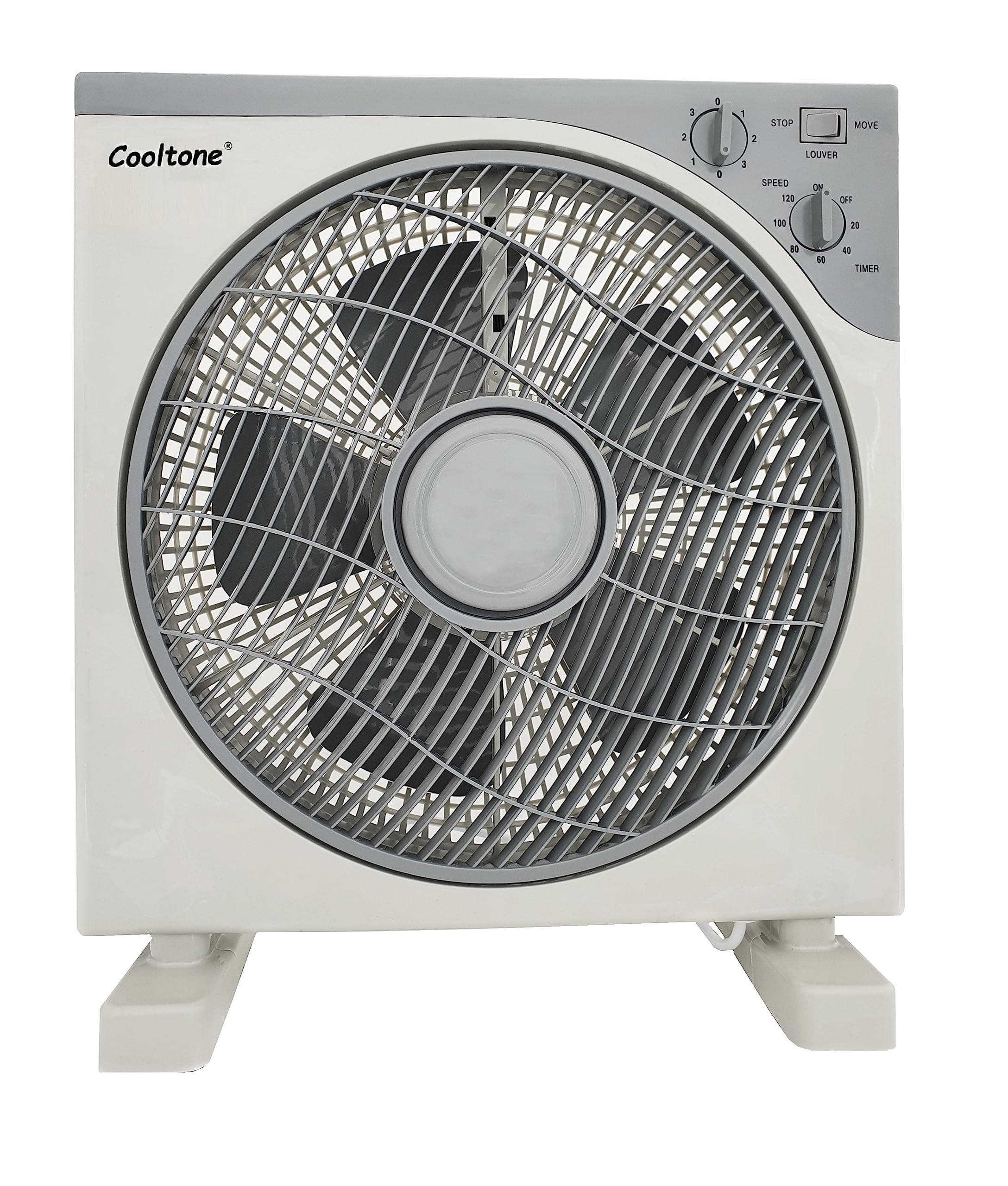COOLTONE FA-B12 12-Inch Box Fan Grey