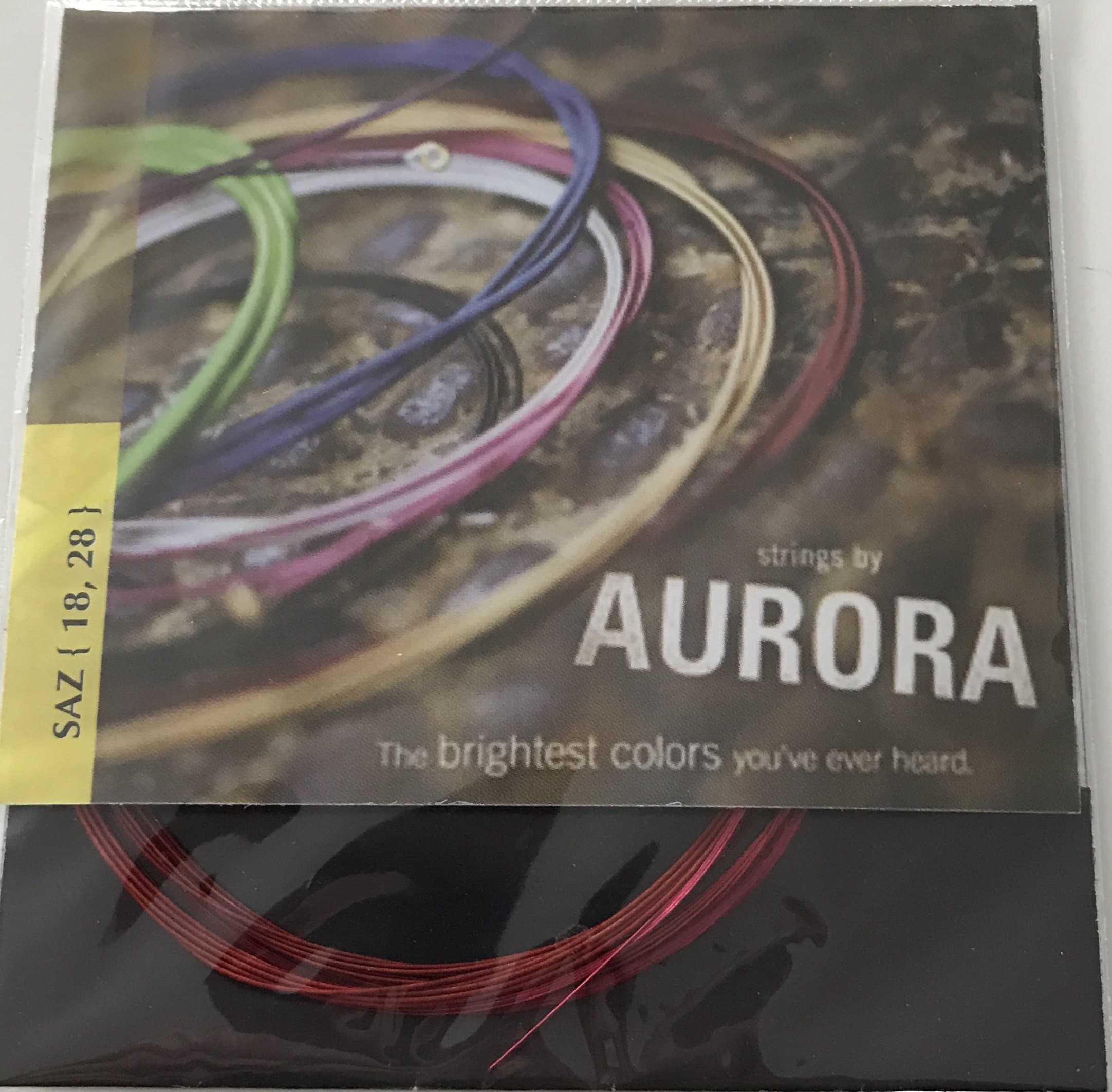 Aurora red short-neck baglama strings, 0.18