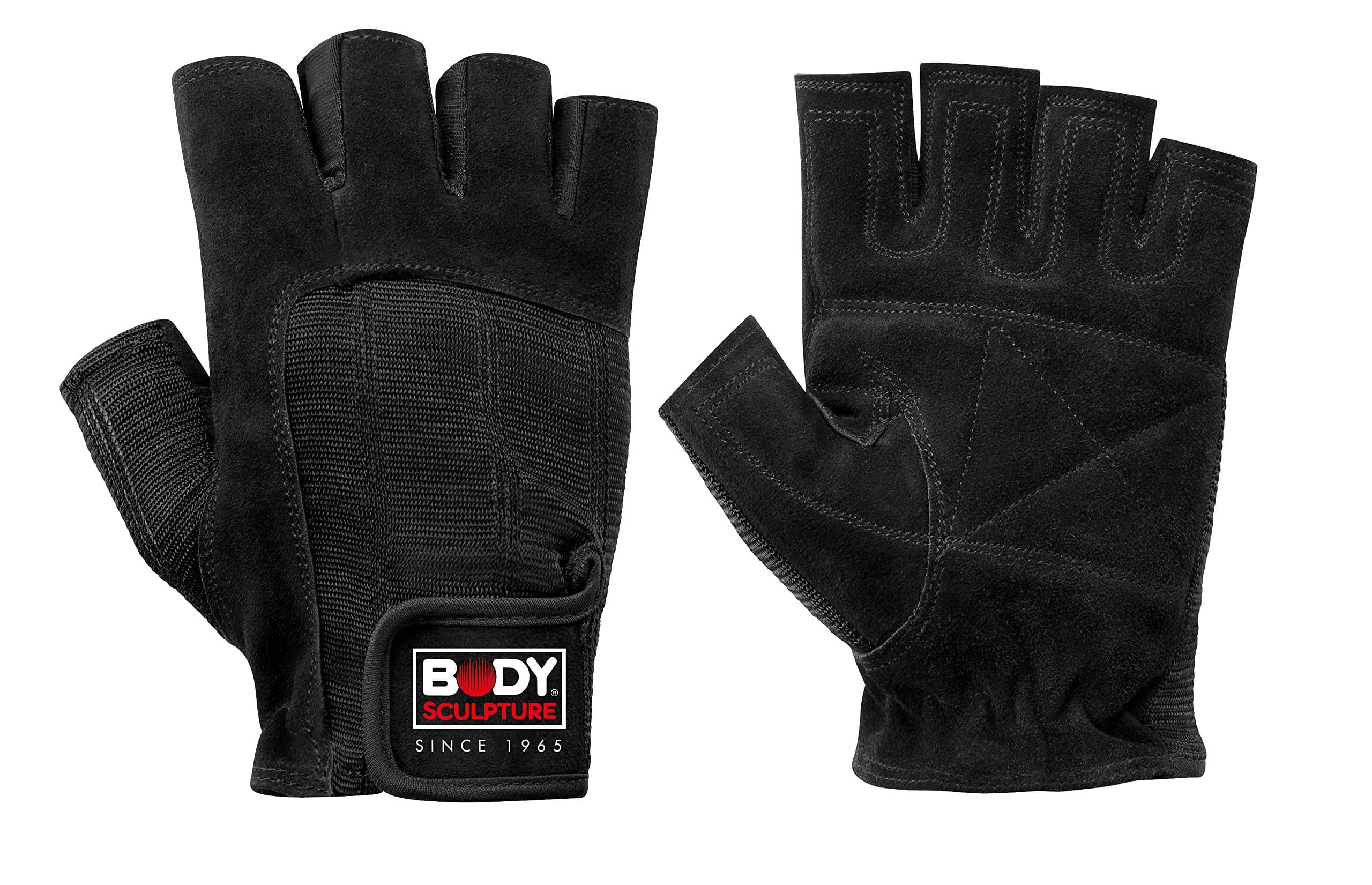 Body Sculpture Leather Weight Training Gloves