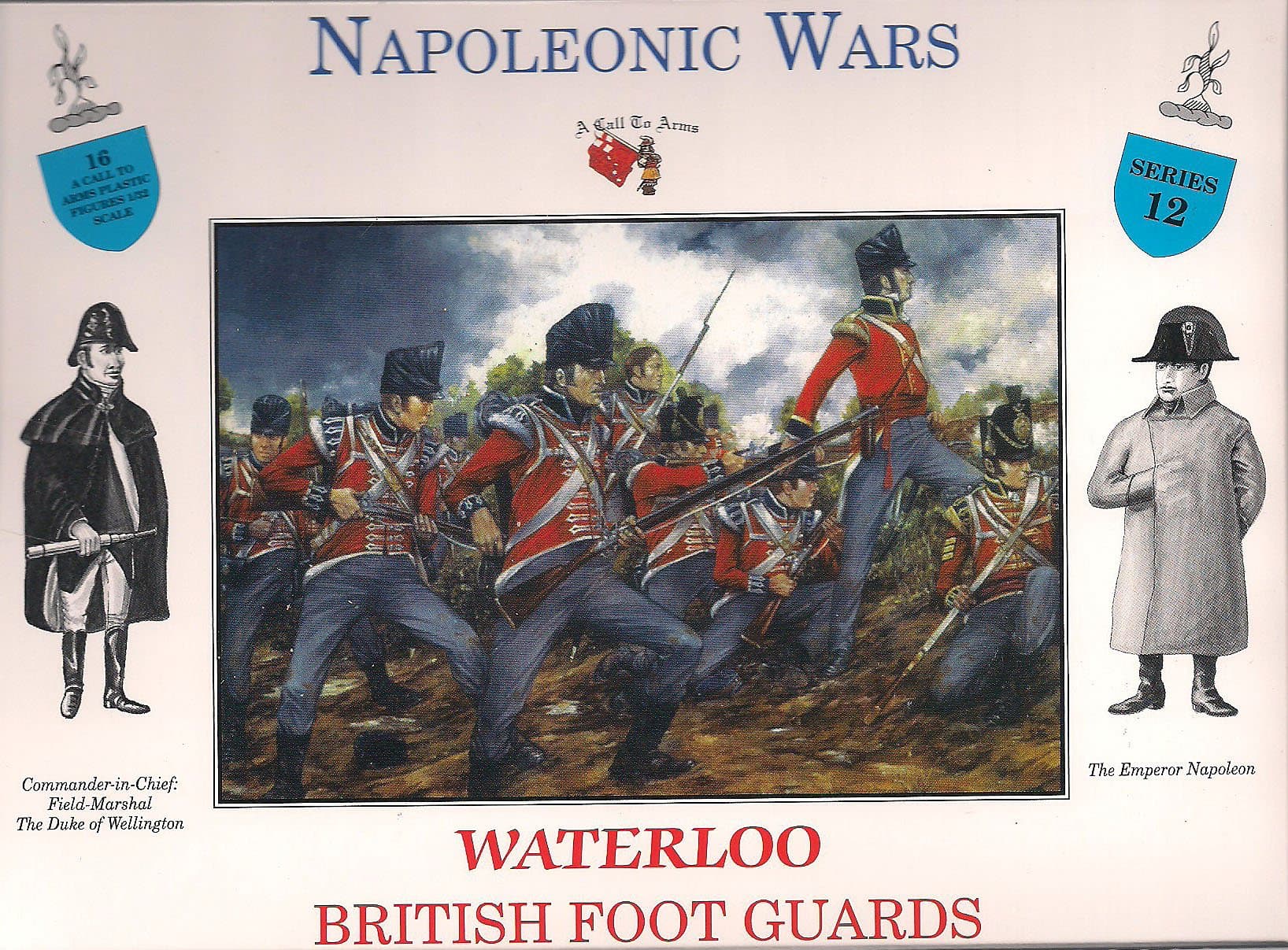 British Foot Guards at Waterloo - 1/32 Plastic Soldier Kit by A Call To Arms, Green, Brown, Grey