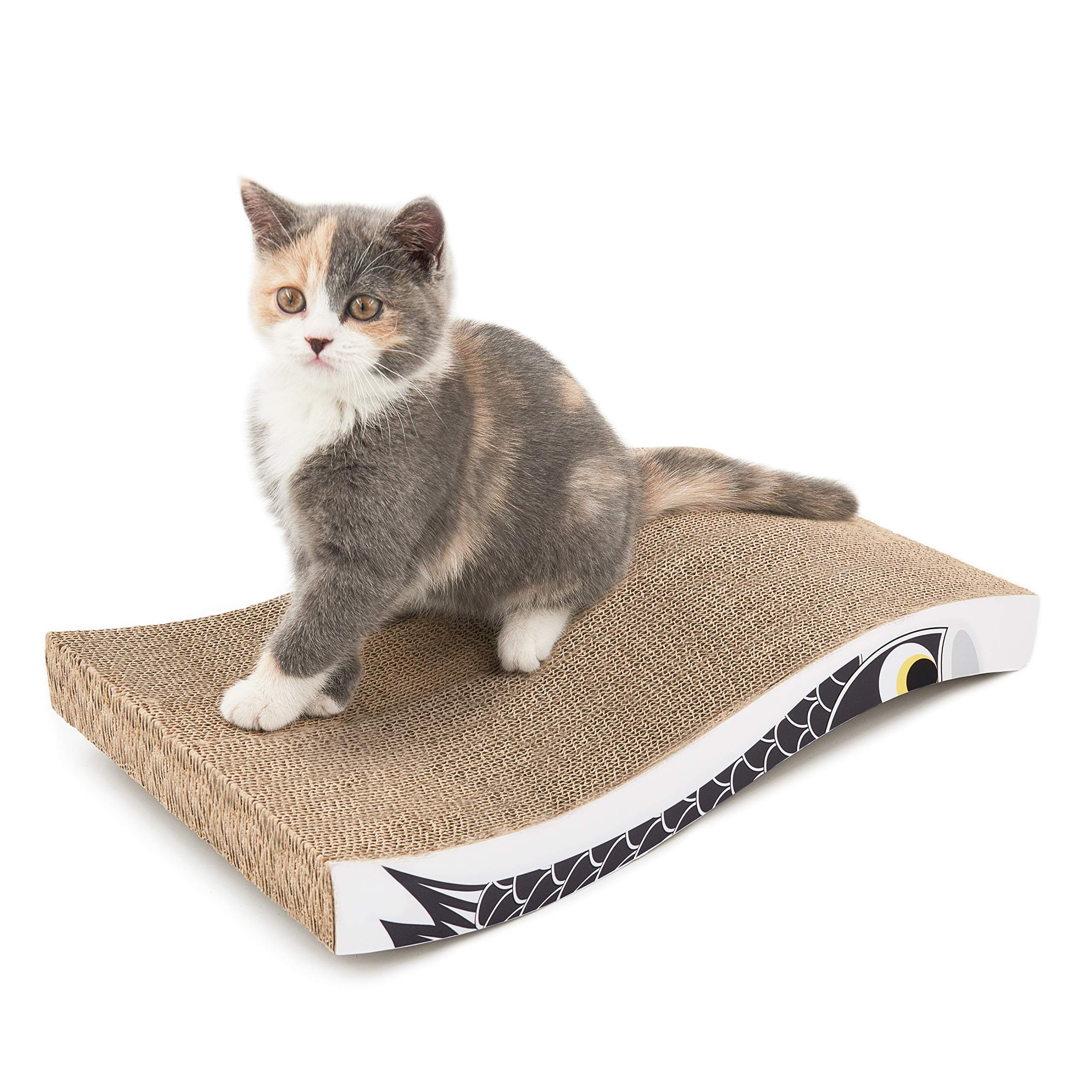 Cat Scratcher, Durable Scratching Board, Scratch Pad for Indoor Cats, Heavy Duty, Double-Sided Usability, Recyclable, with CatnipGlobal Recycled StandardGlobal Recycled StandardGlobal Recycled Standard