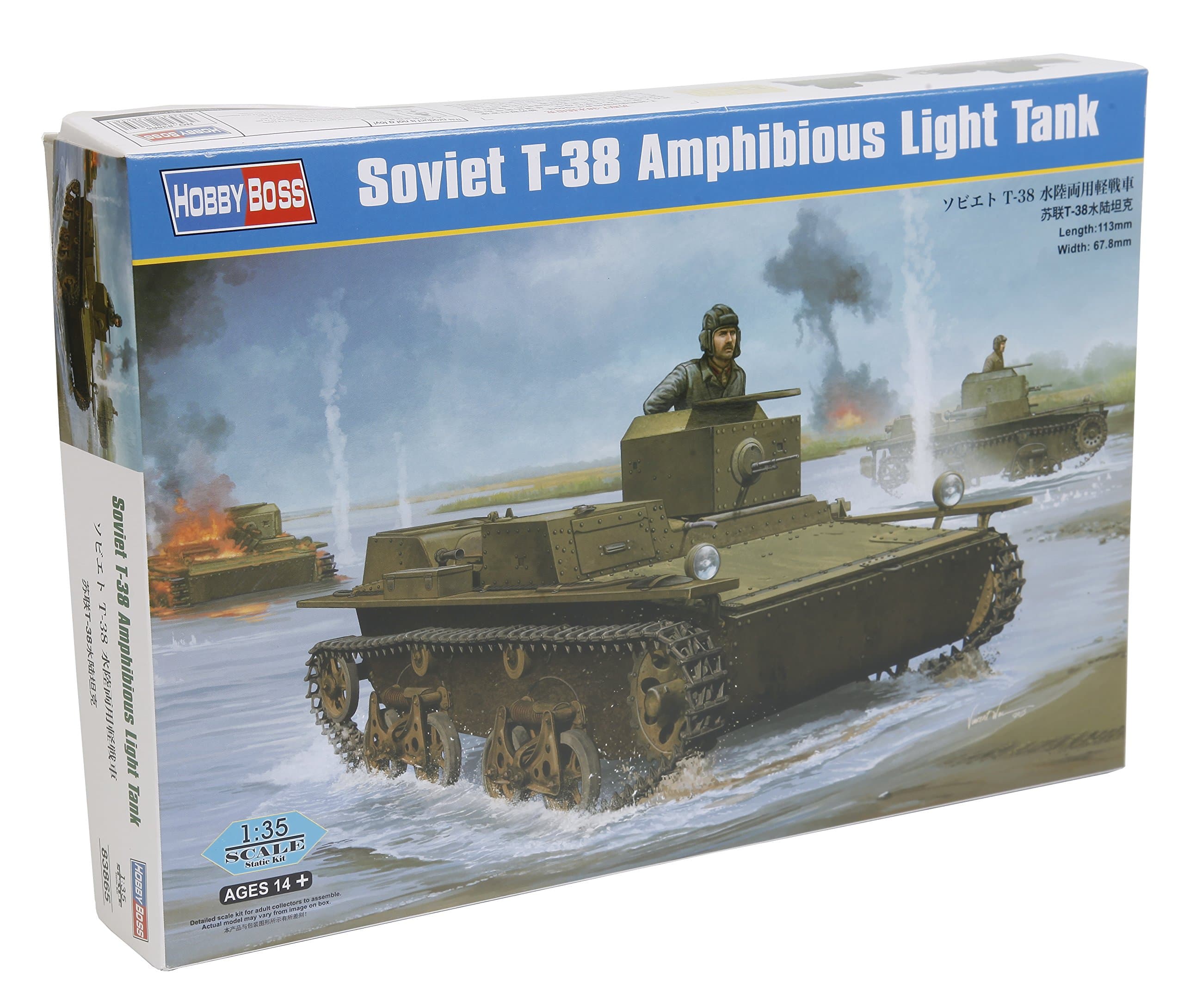Hobby Boss Soviet T-38 Amphibious Tank Model Kit (1/35 Scale)