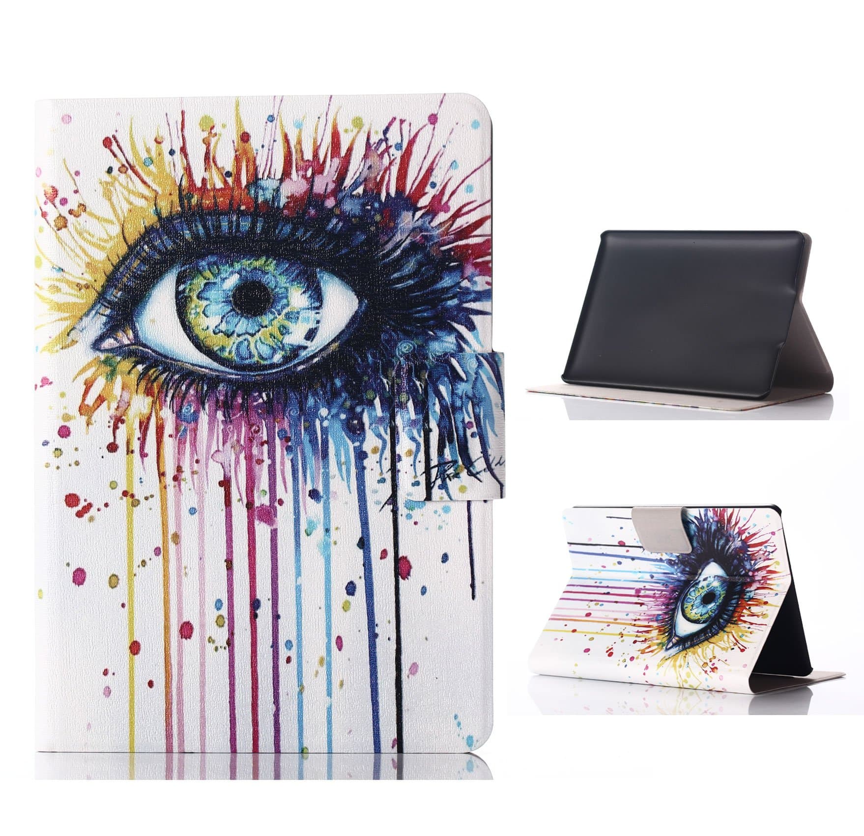 Kindle Paperwhite Case, Moozapler Eyes Design Pattern PU Leather Flip Stand Protector Case Cover Skin For 6" Amazon Kindle Paperwhite (Eyes)