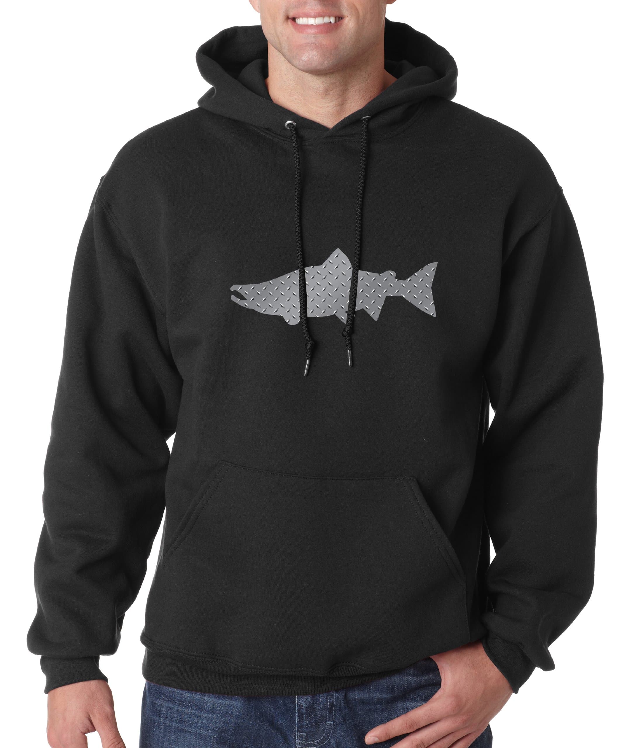 Alaskan Hardgear DP-60SAL Salmon Cotton Pullover, X-Large, Black