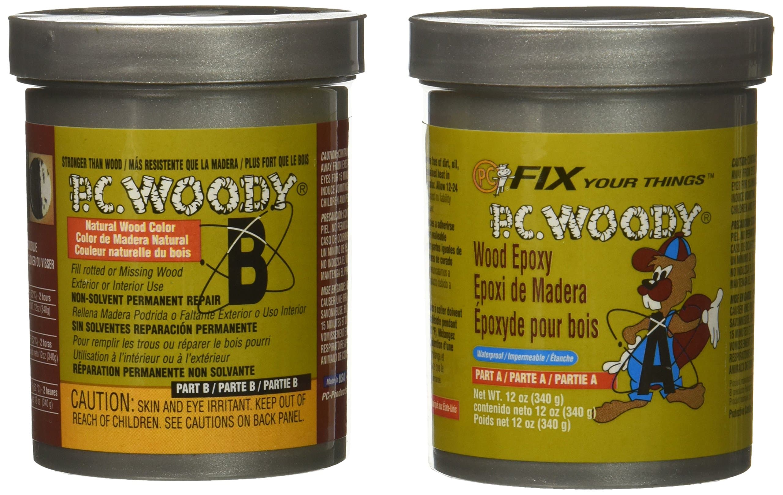 Protective Coatings 18434 16333 12 oz. PC-Woody Epoxy Paste