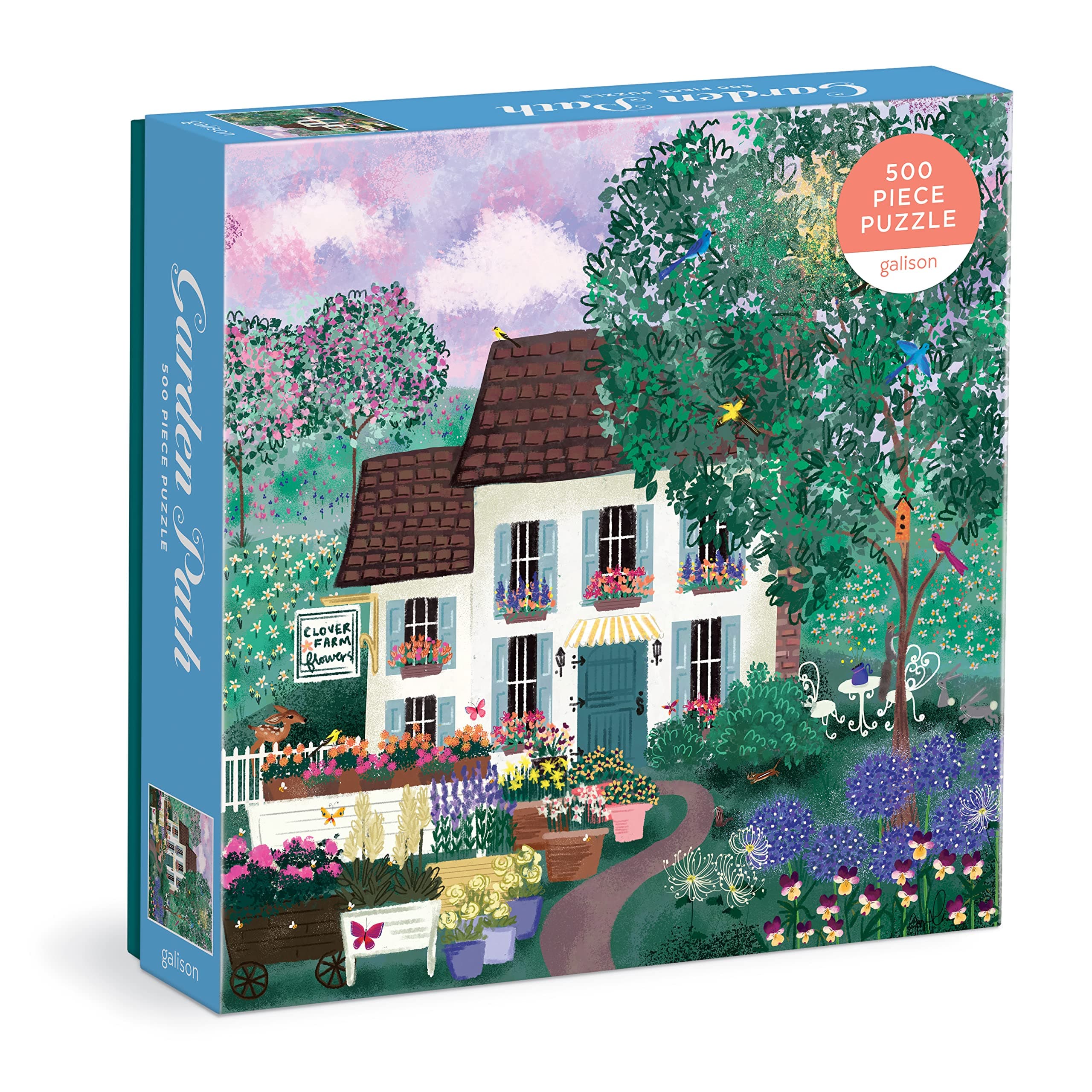 Galison Joy Laforme Garden Path 500 Piece Puzzle