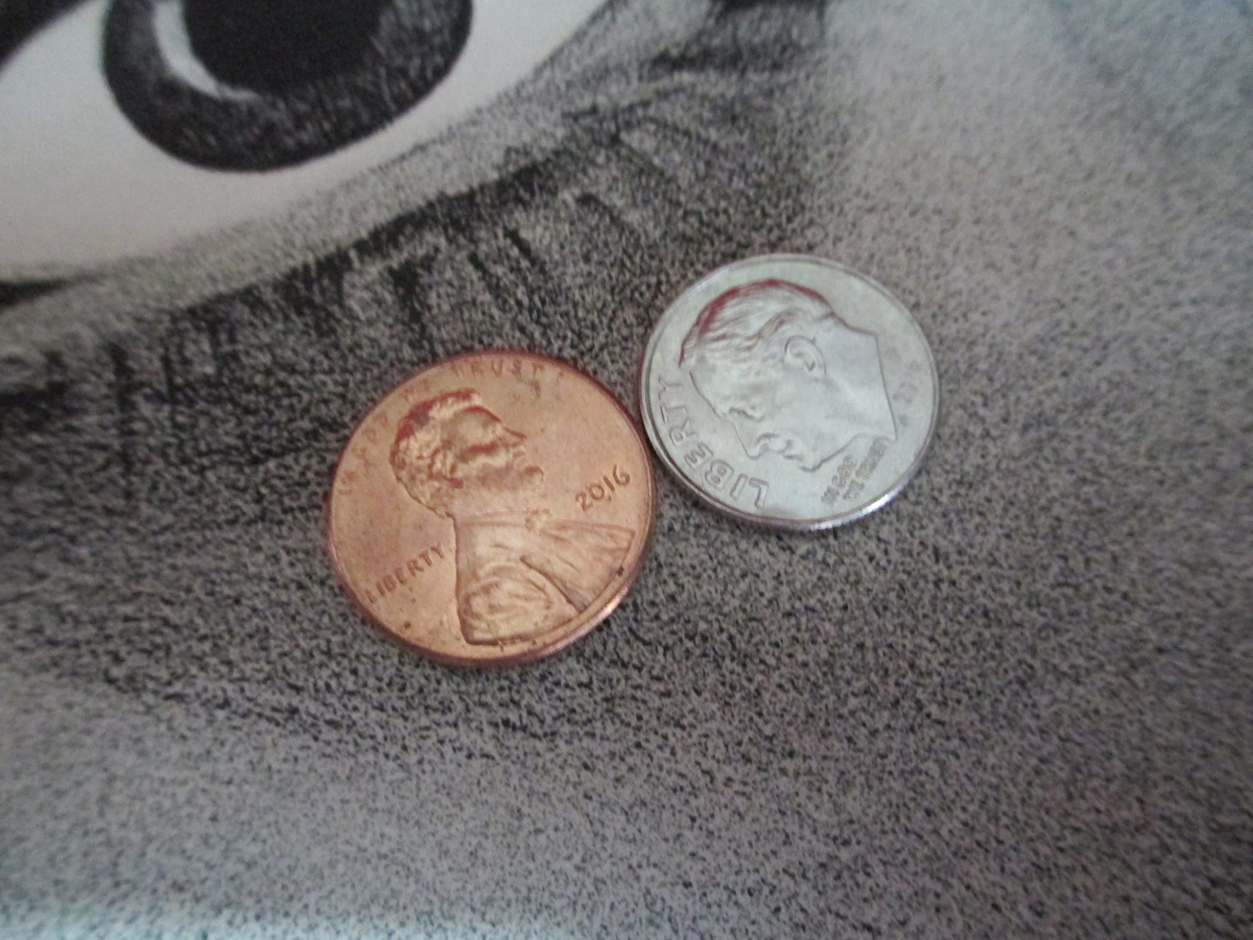 Disappearing Dime and Penny Illusion Magic Trick