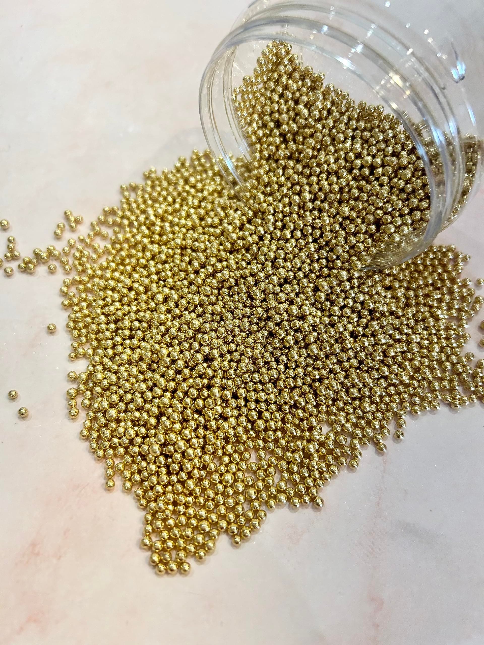 Metallic Gold Sugar Sprinkles (90g, 2mm)