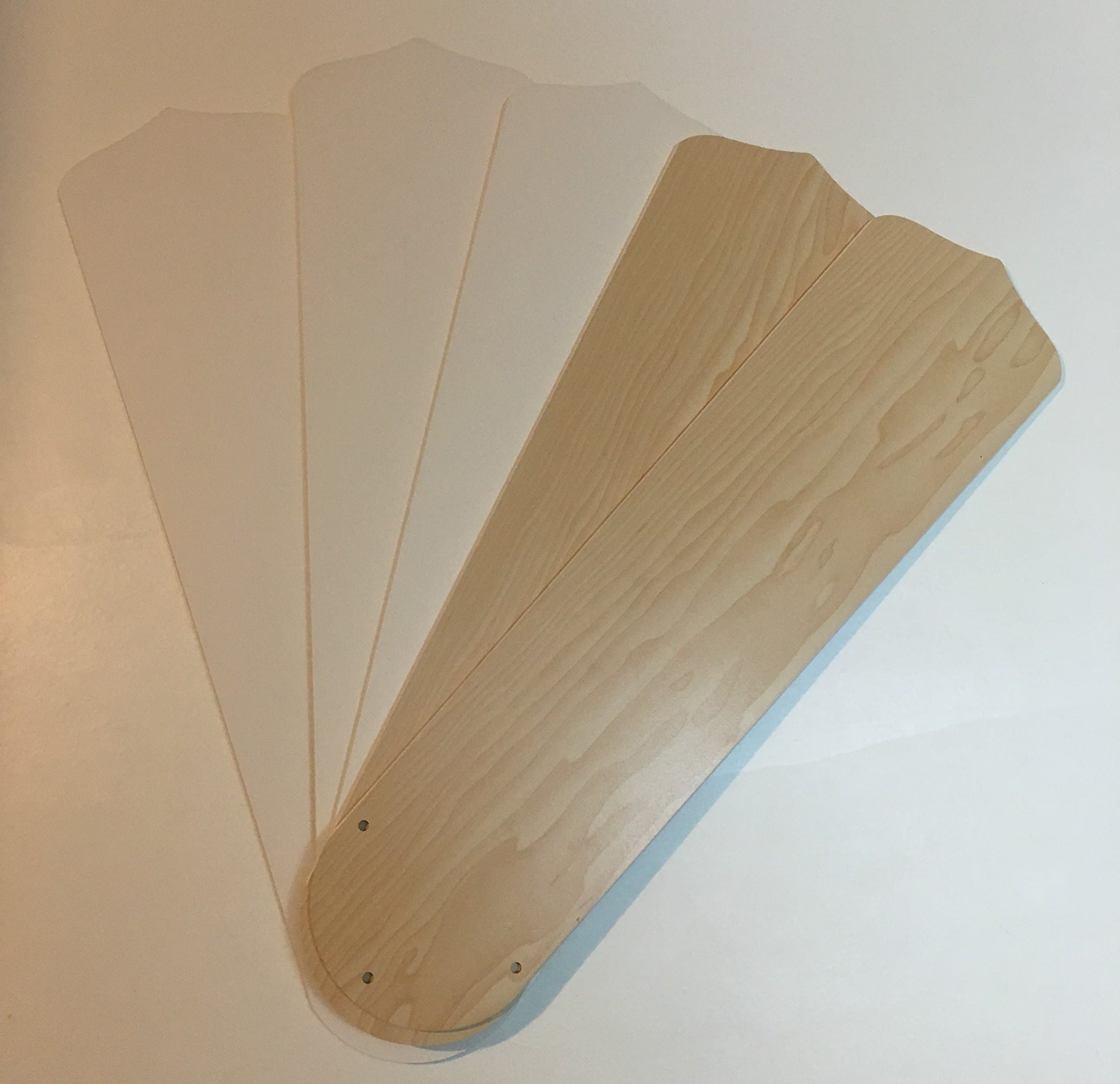Replacement Fan Blades 52" Spans Reversible White / Washed Oak (5 Count)