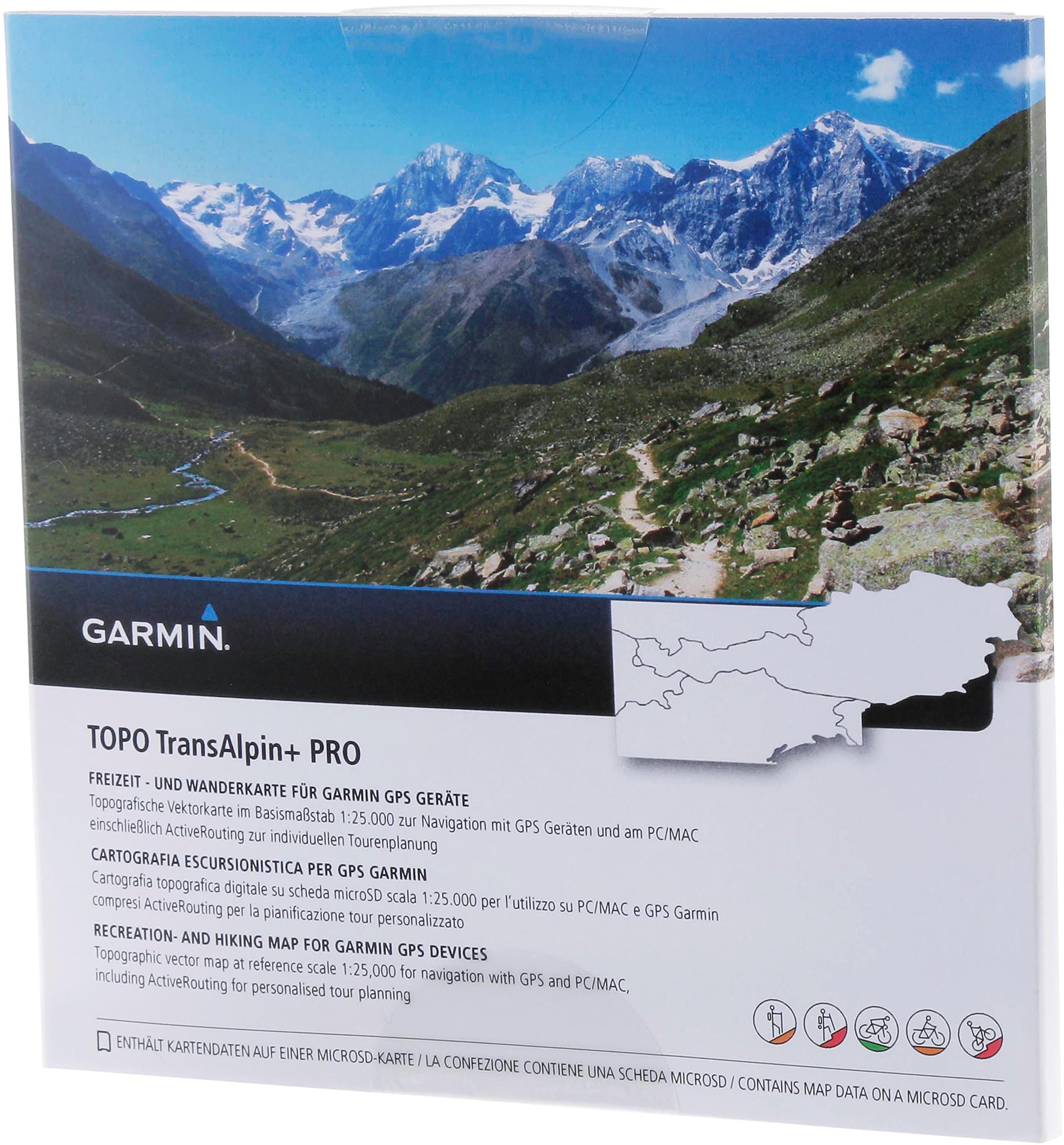 Garmin Uni Topo Transalpin+ Pro Topographic Vector Map – Black – M
