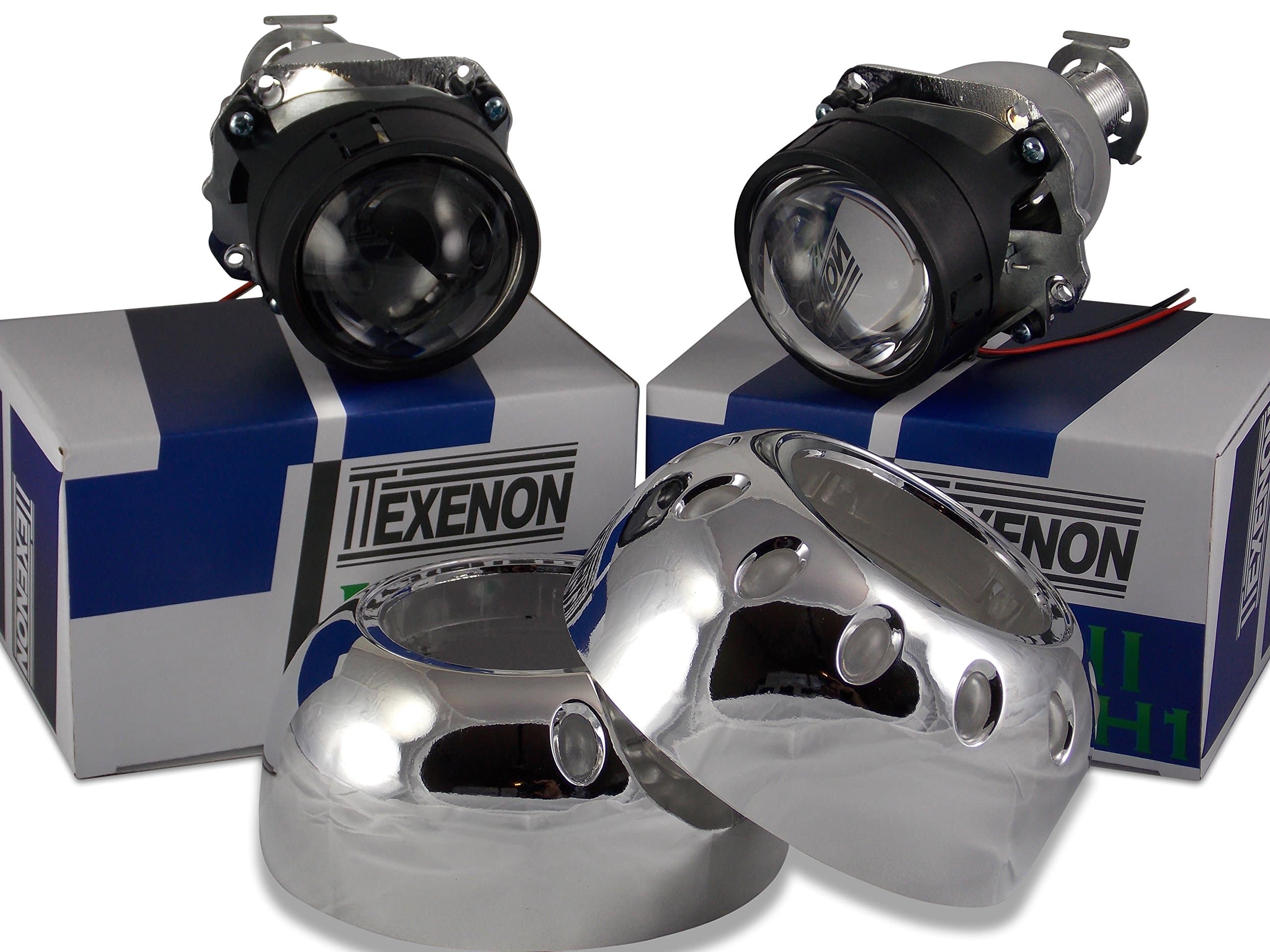 Bi-Xenon HID Mini H1 5.0 Projectors (Pair) With MC-R Shrouds