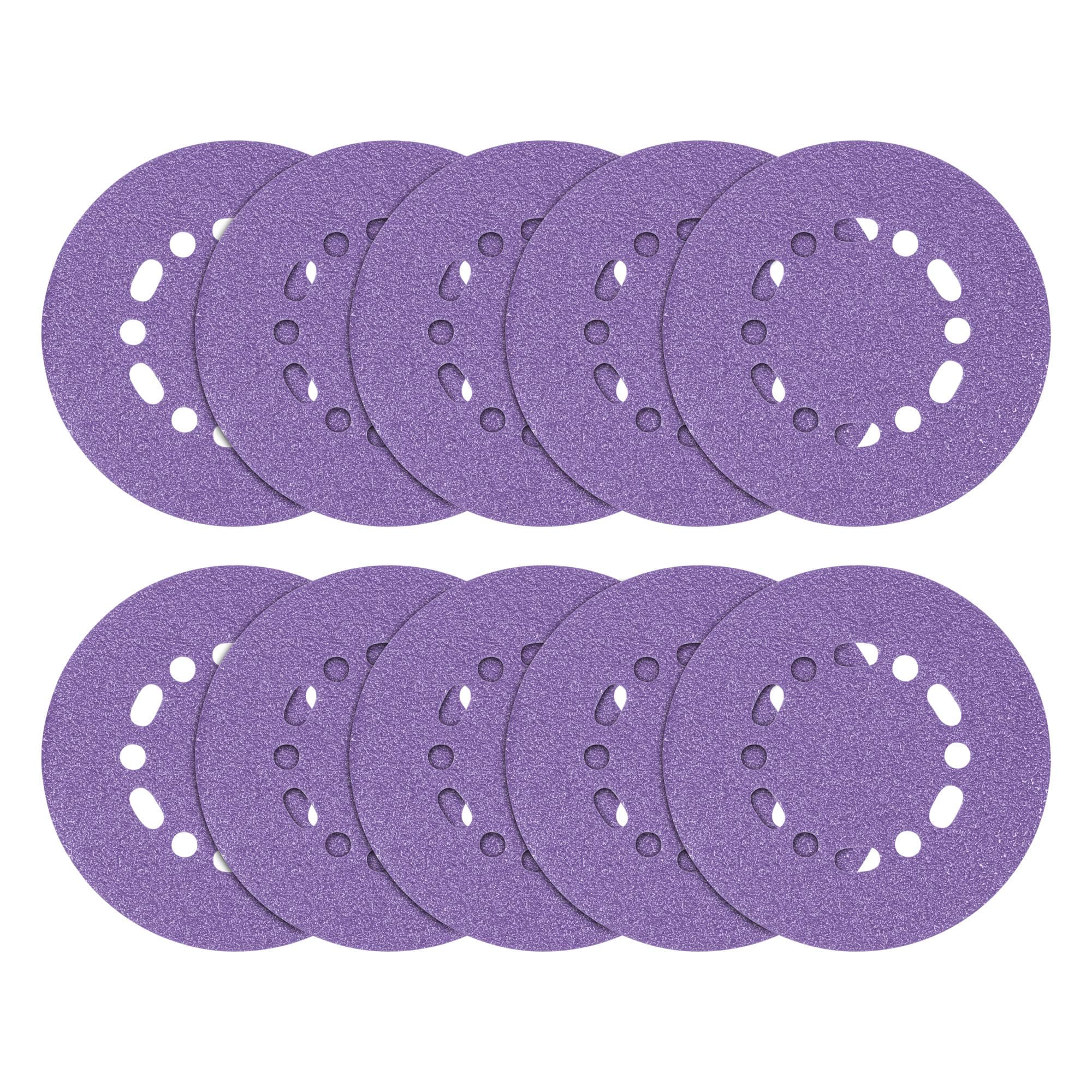 TrendZirconium 150mm Random Orbit 60 Grit Abrasive Sanding Discs, AB/150/60Z, Pack of 10