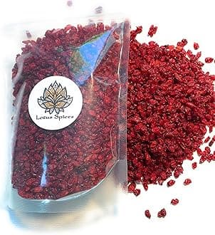 - Lotus Spices - Authentic and Genuine Barberries (Zereshk), Fresh, Non-GMO (1 Pound)