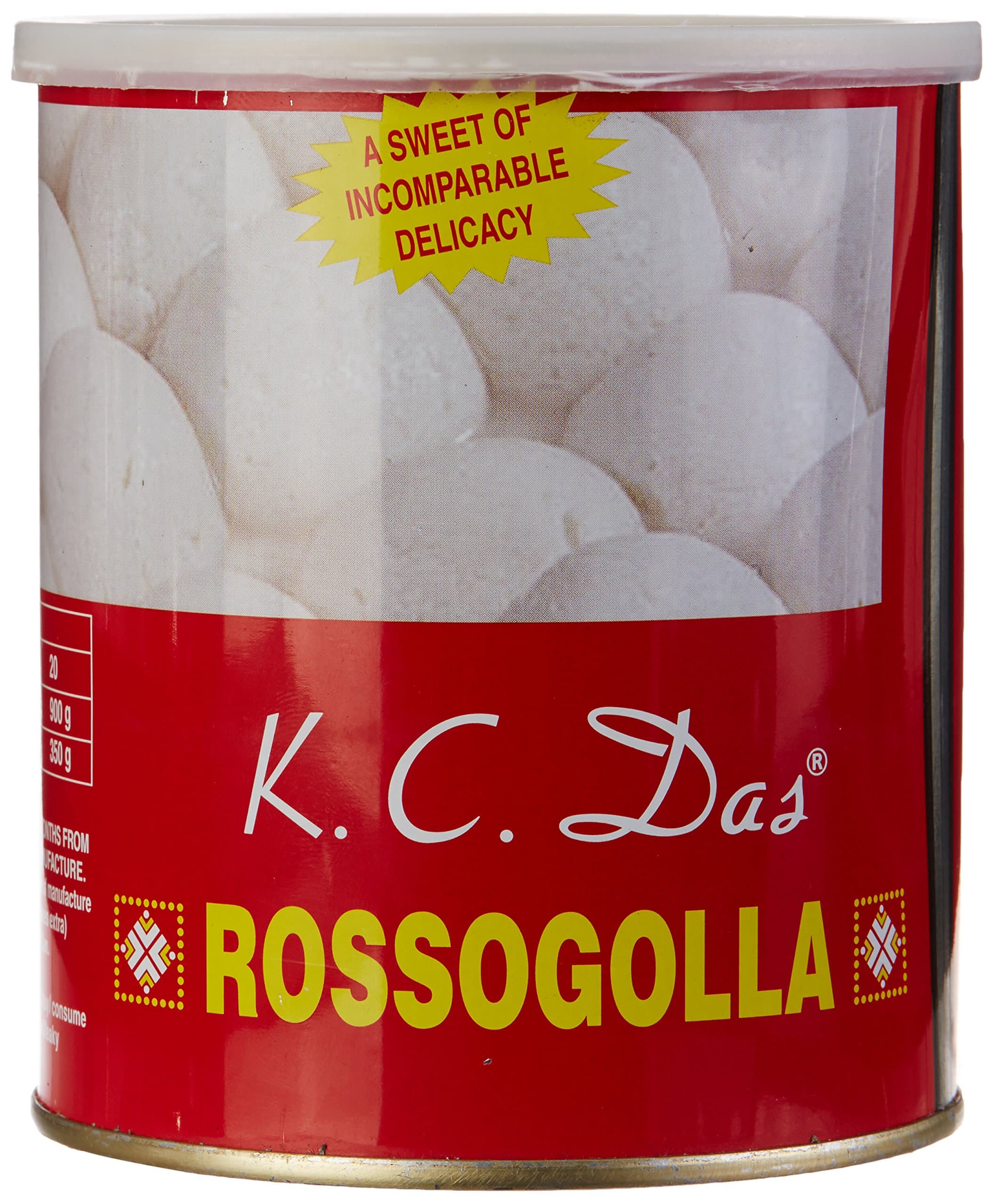 KC Das Rossogolla (20 pieces), 900g