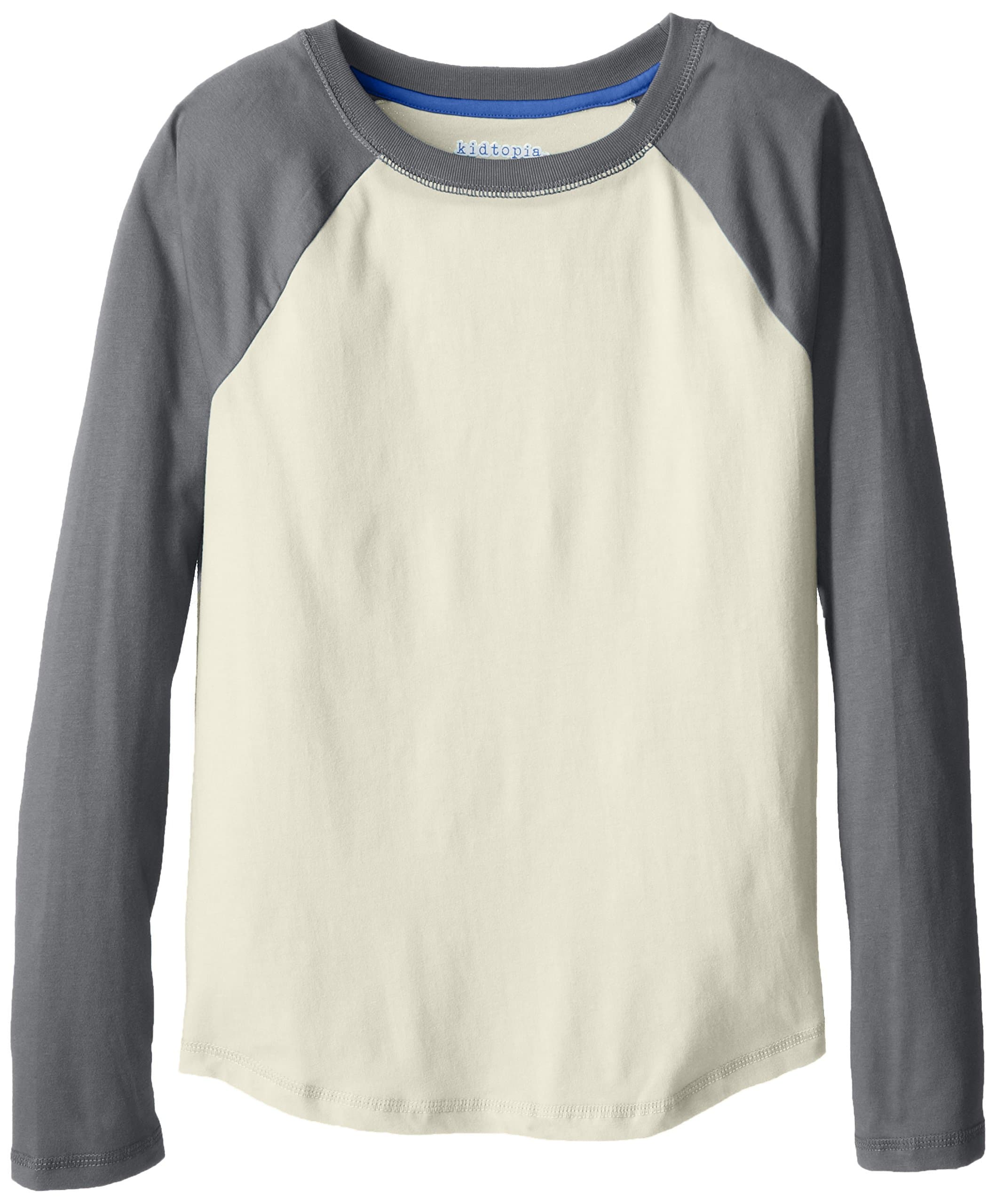 Kidtopia Big Boys' Long-Sleeve Raglan Shirt