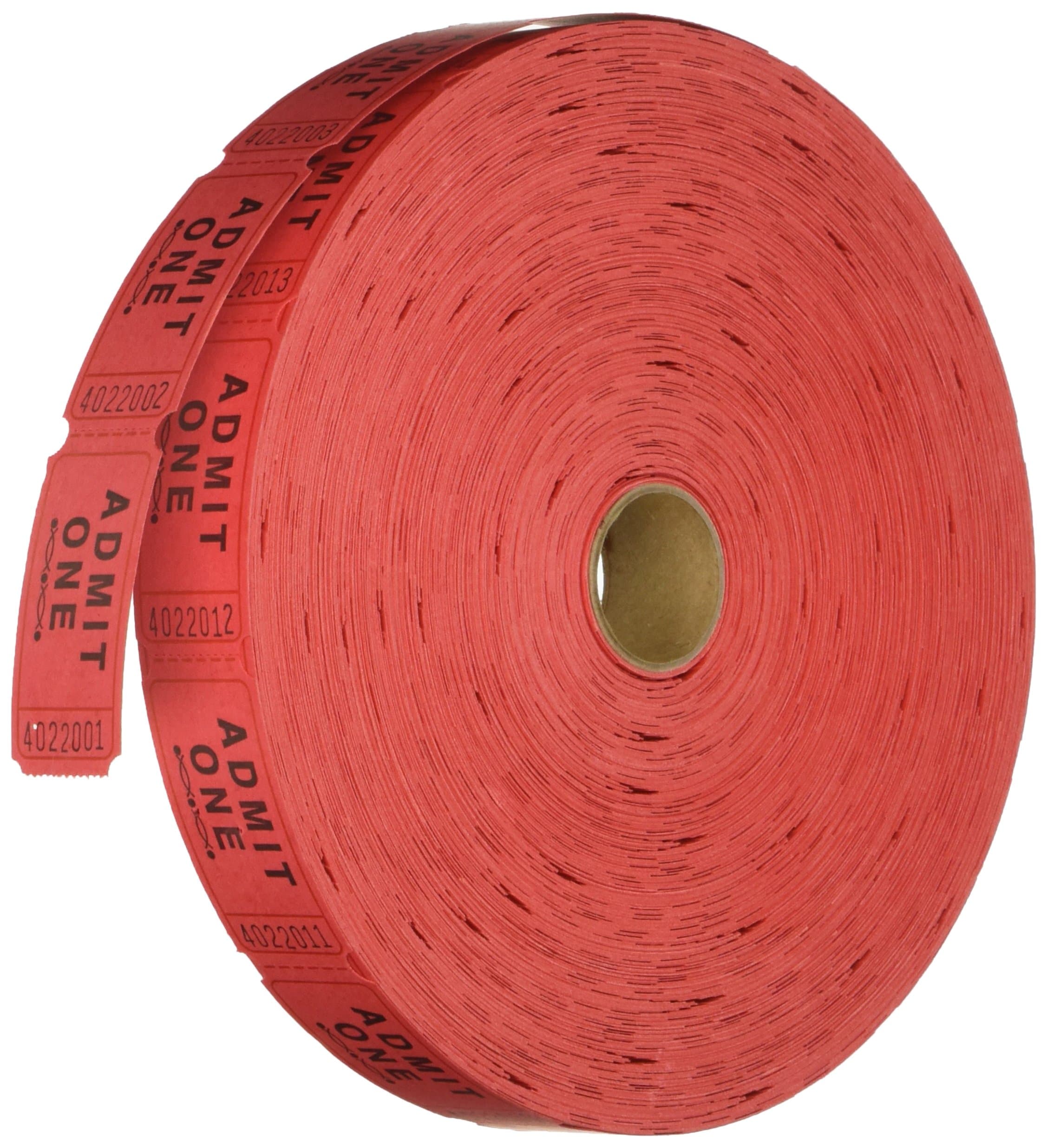 Single Ticket Roll, Red