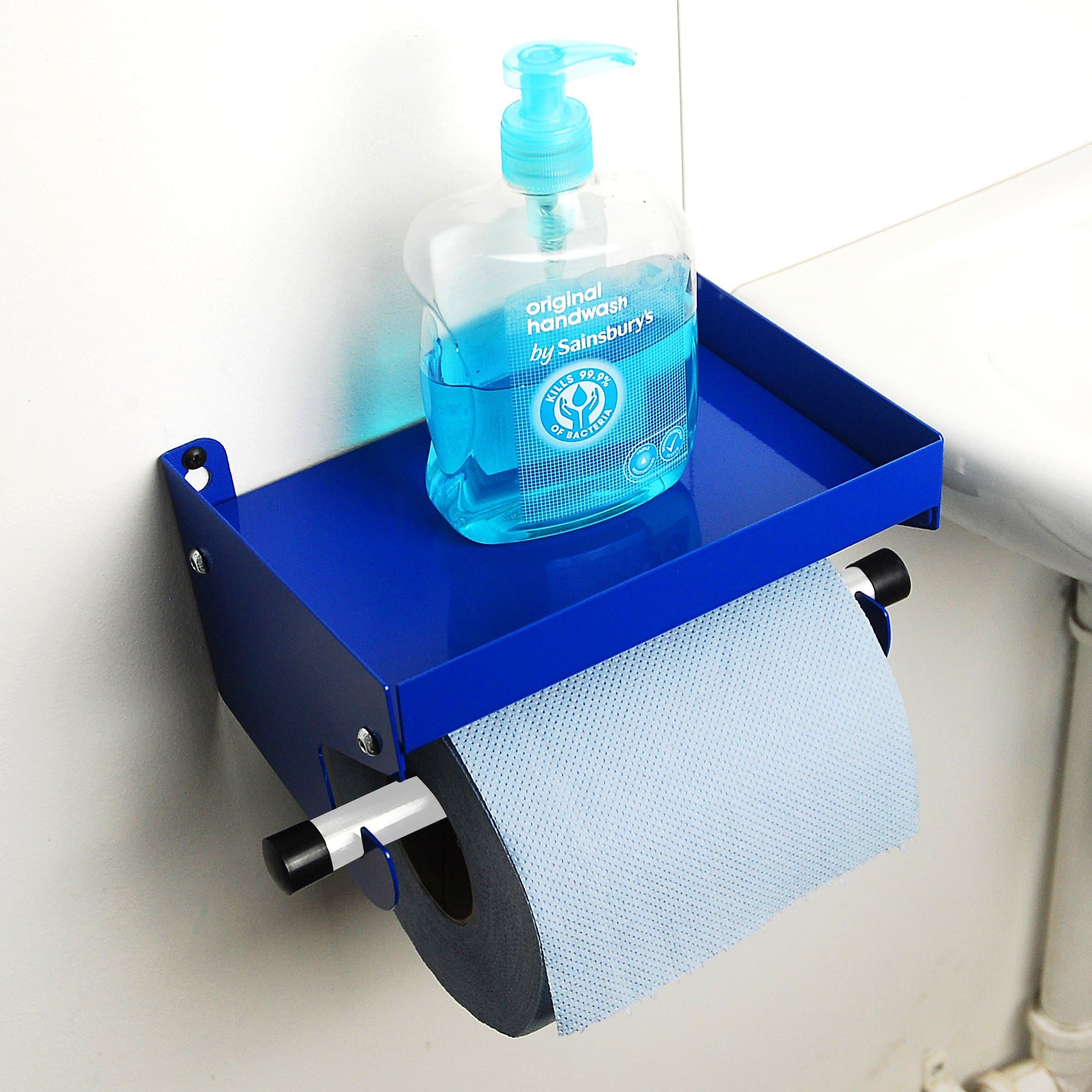Blue Roll Wall Mounted Towel Dispenser/Holder/Tidy