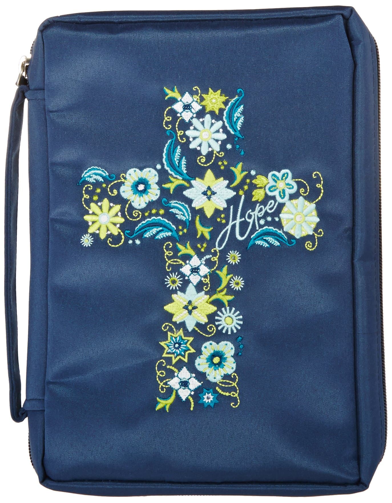 Hope Cross Navy Bible Cover