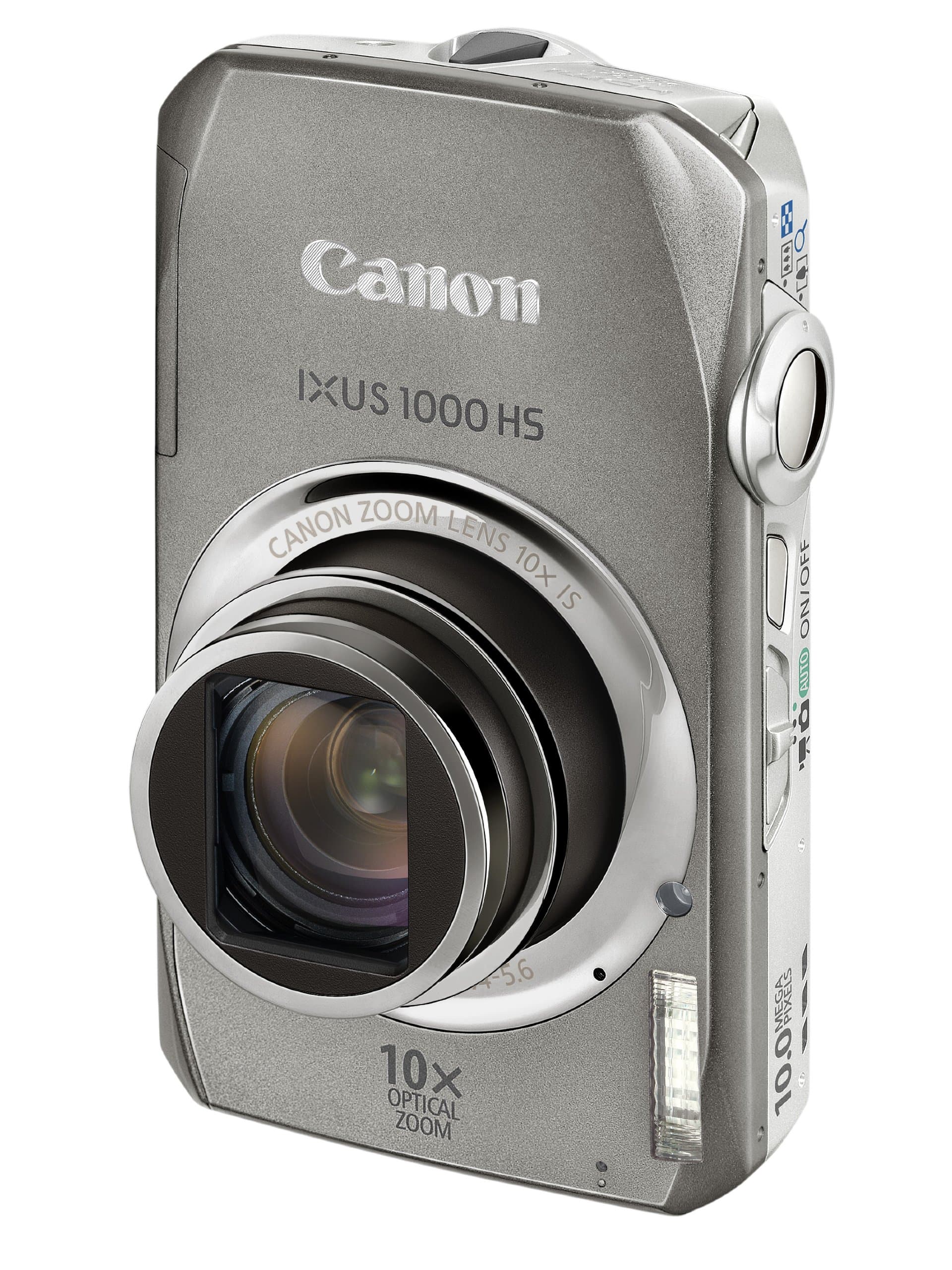 Canon IXUS 1000 HS Digital Camera (High Sensitivity 10 Megapixel, 10x Zoom, 3.0 inch LCD Screen) - Silver (Renewed)