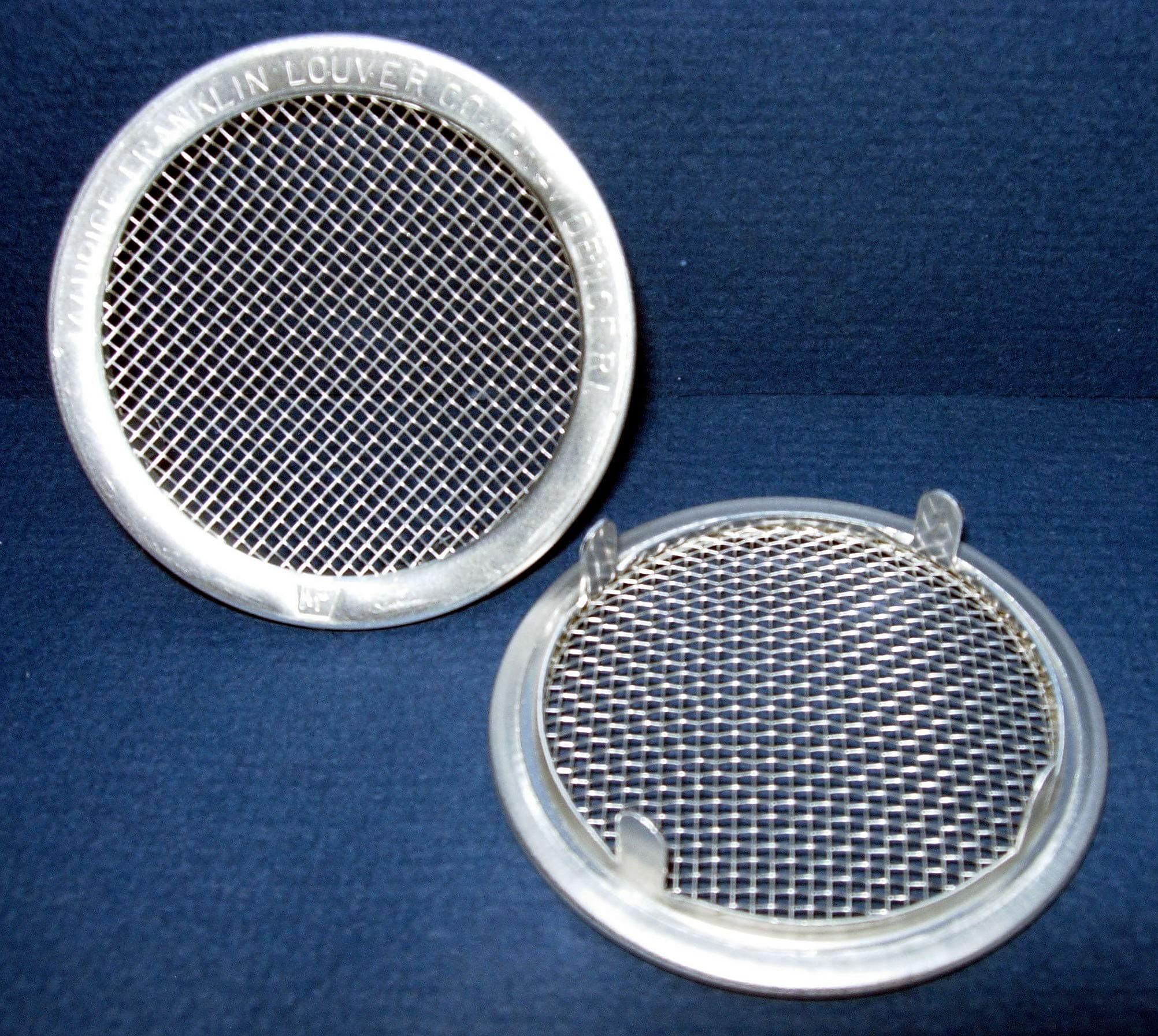 4" Round Open Screen Vent - tab Style - Mill - Pkg of 4