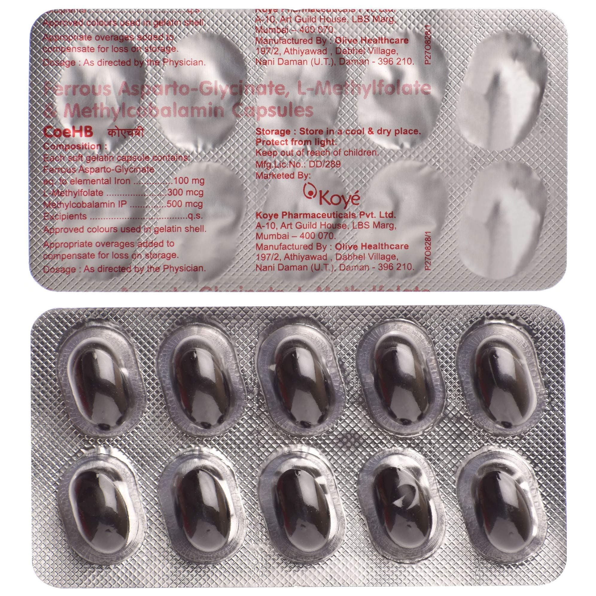 CoeHB - Strip of 10 Capsules