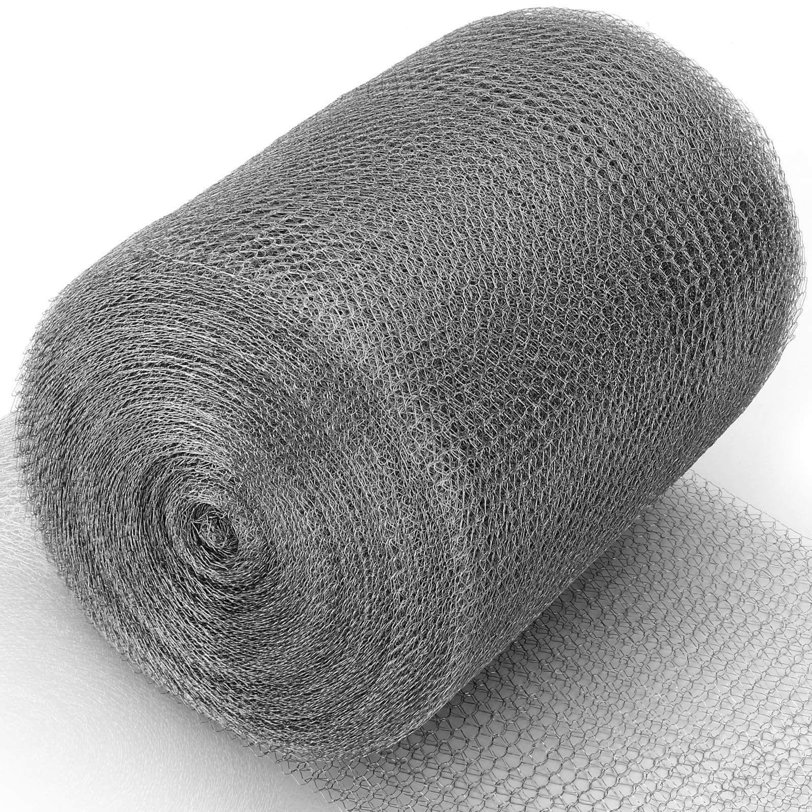 Valchoose Upgraded 5” X 50 Ft Wire Mesh Hole Fill Fabric, Stainless Steel Gap Blocker Easy to Work with, Flexible Stretchy Hardware Cloth Fabric DIY Kit, Perfect Filler