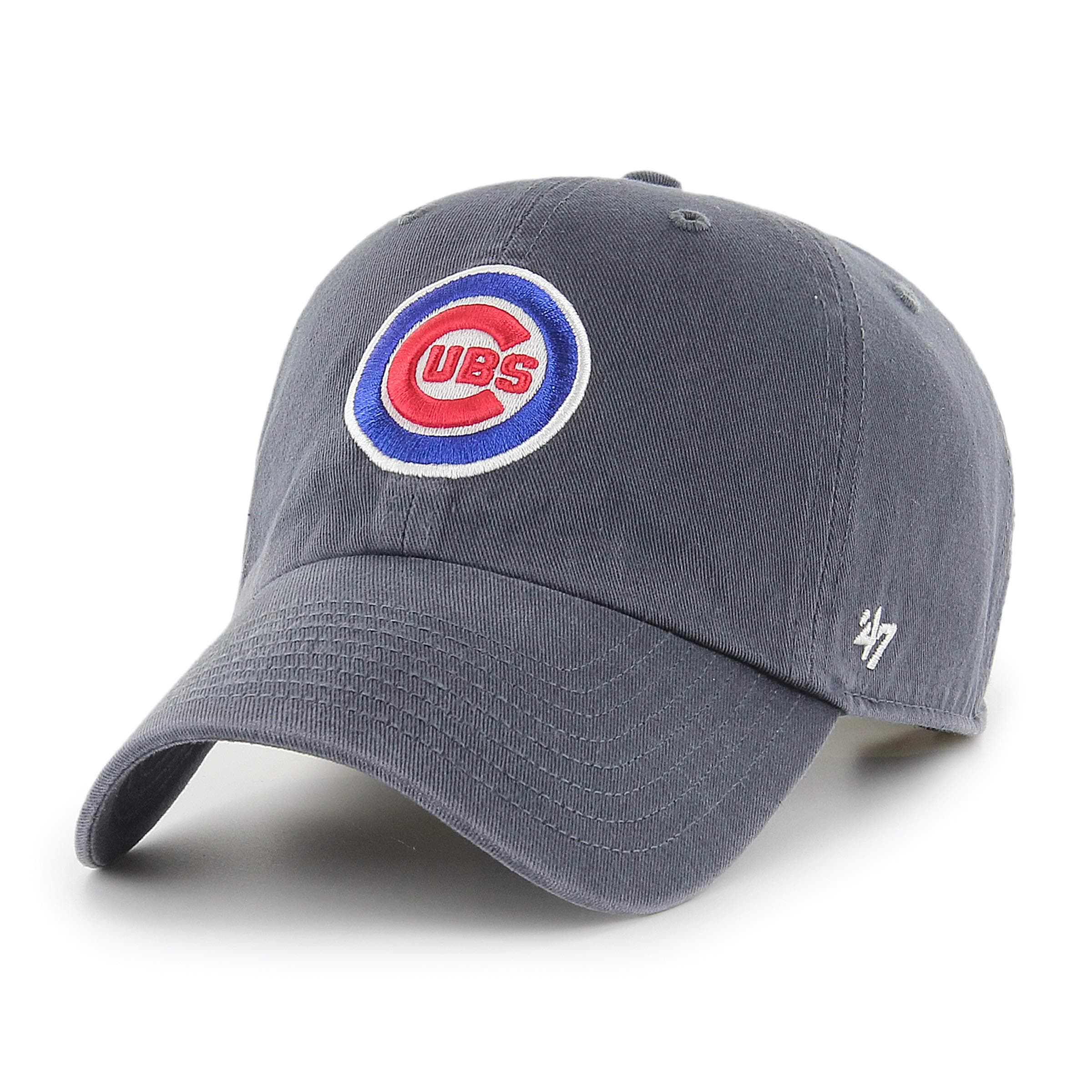 47 Chicago Cubs MLB Clean Up Unisex Baseball Cap, Adjustable, Team Badge, Vintage Navy, Vintage Navy, One Size