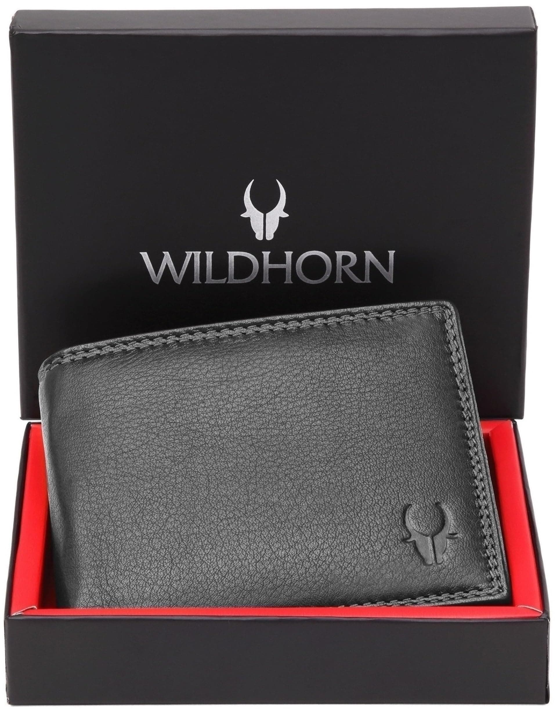 Rfid Protected Genuine Leather Wallet For Men (Black)