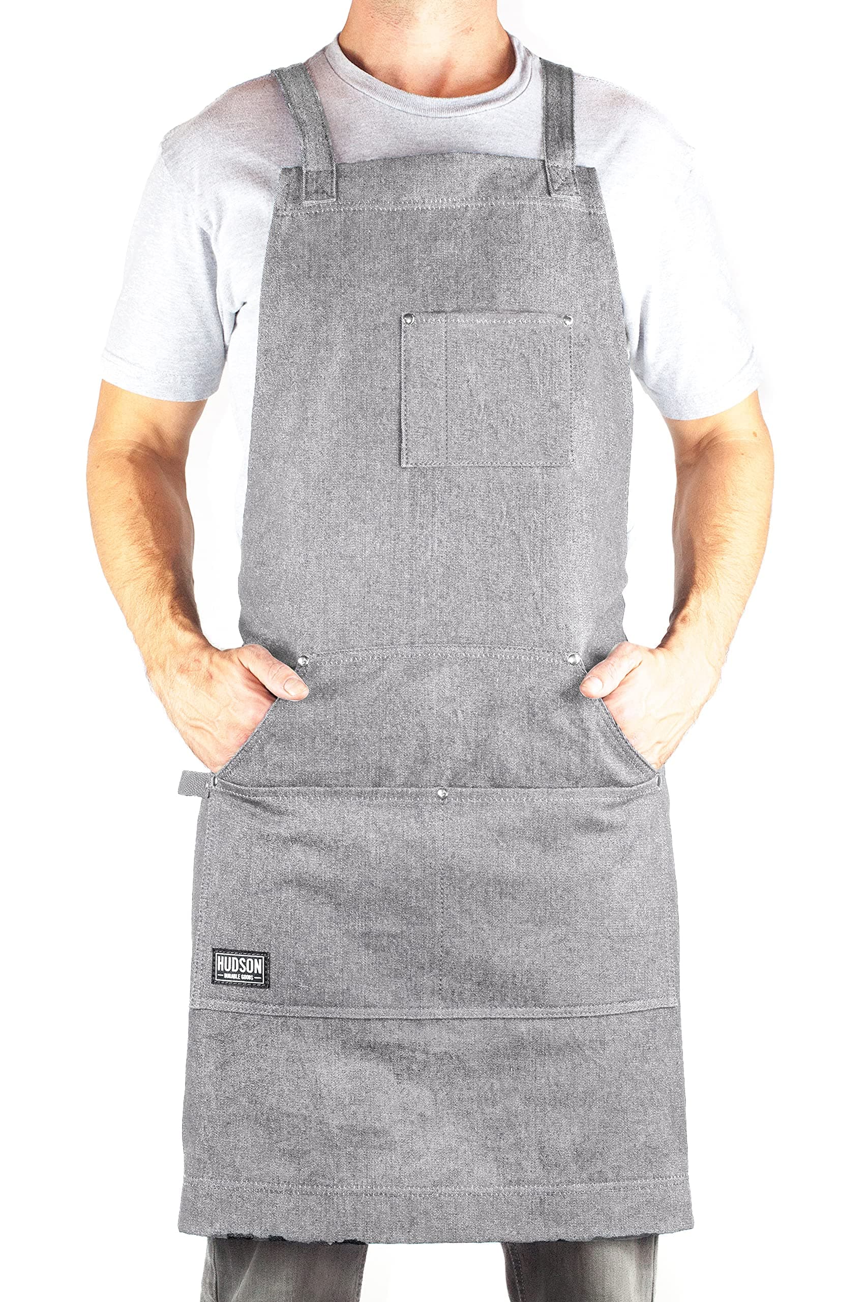 Hudson Durable GoodsProfessional Grade Chef Apron for Kitchen