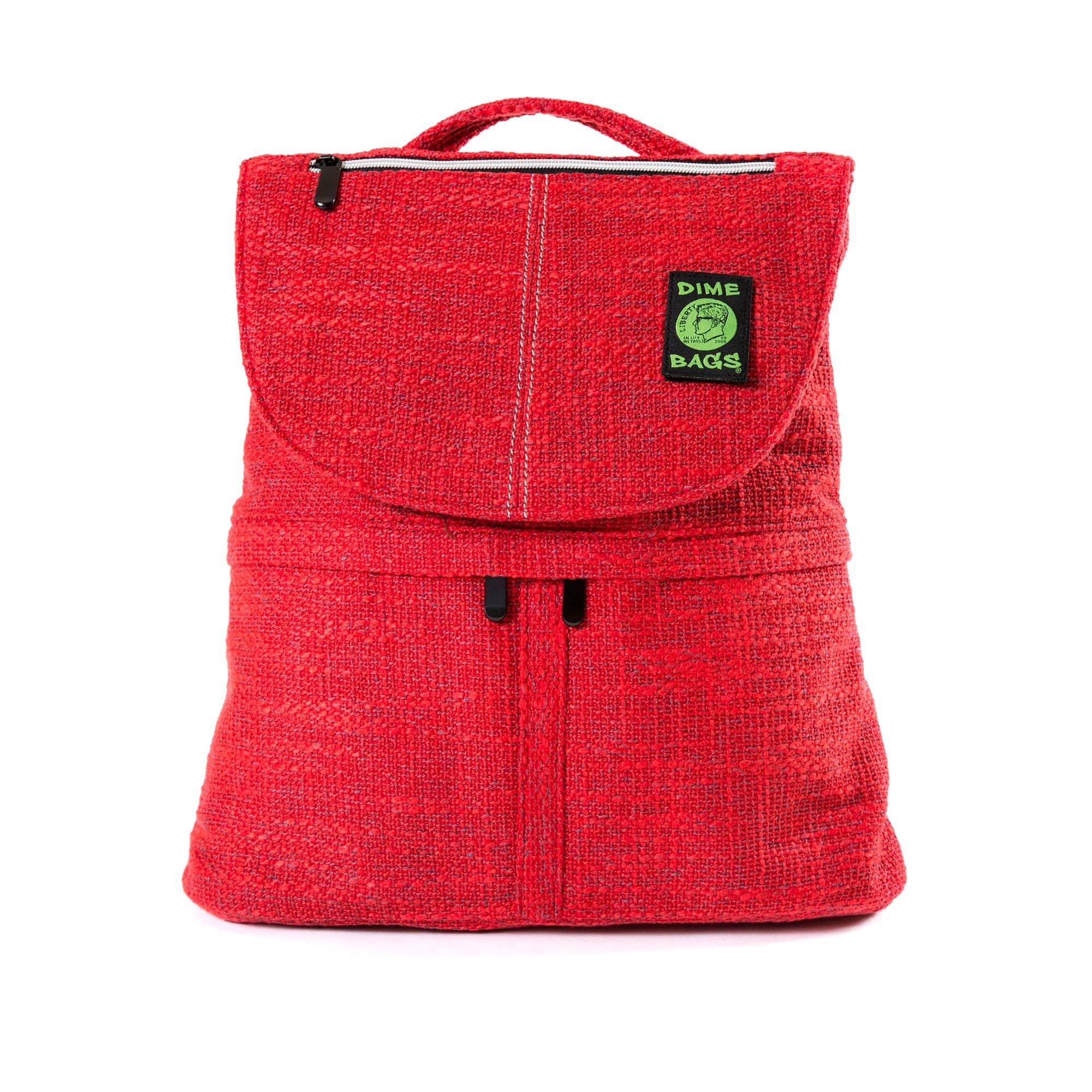 Hipster Convertable Carrying Bag - Backpack, Shoulder & Messenger Bag (Red)