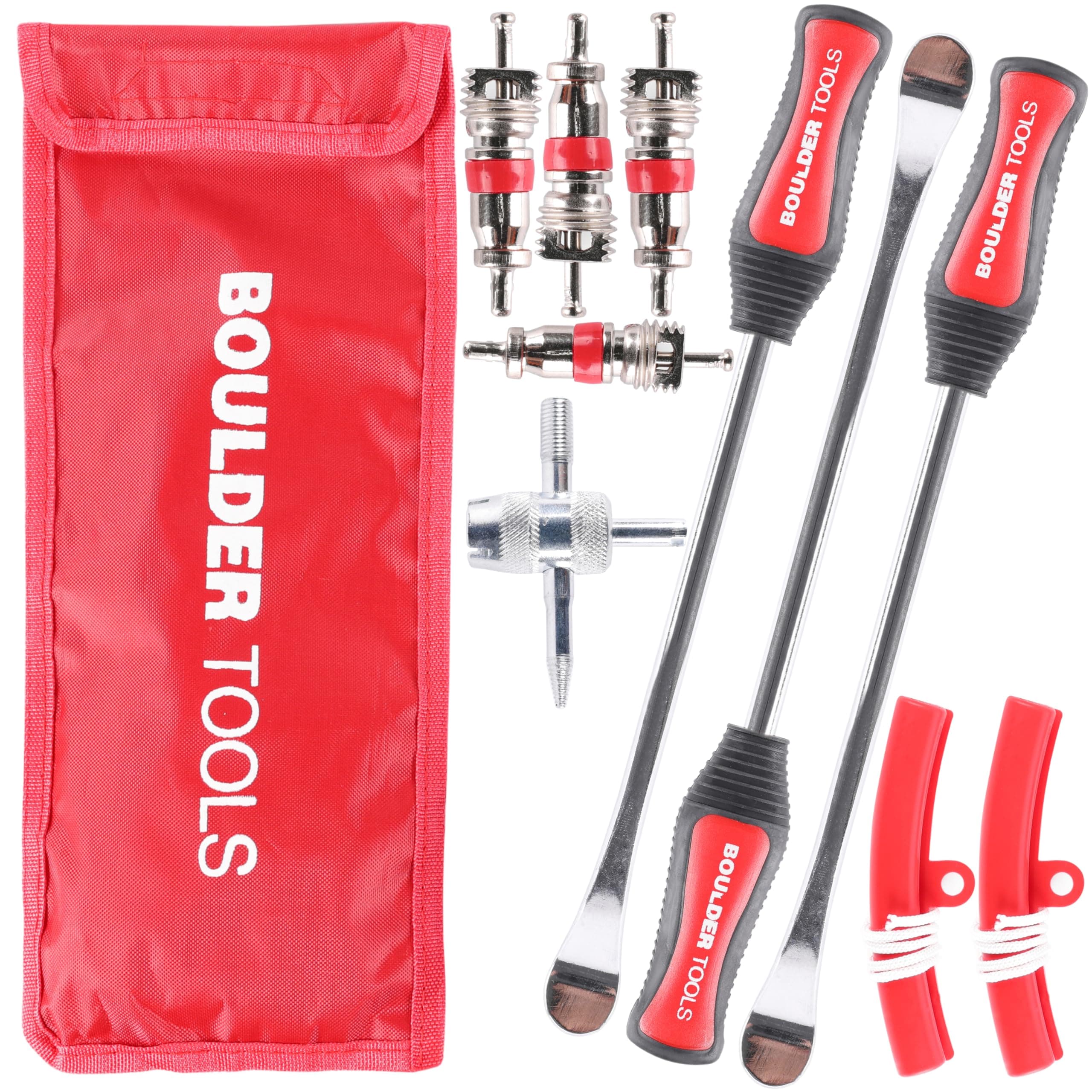 Boulder Tools Tire Spoons - Tire Changing Tool - Motorcycle Tire Spoons - Durable, Easy-to-Use for Safe & Quick Tire Repair - Dirtbike Tire Spoons - Comprehensive Tool Kit